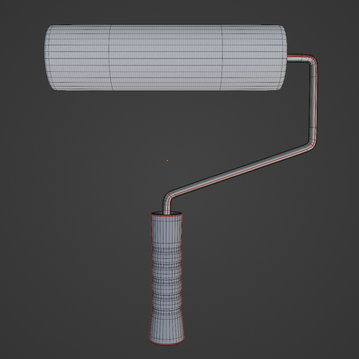 Paint Roller 05 Low-poly 3D model_7