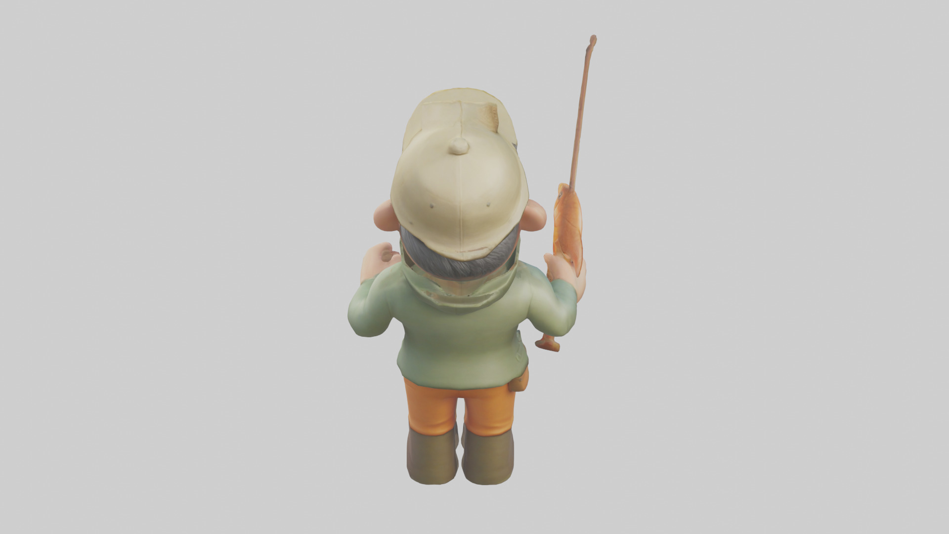 Cartoon Fisherman model 3D model_15