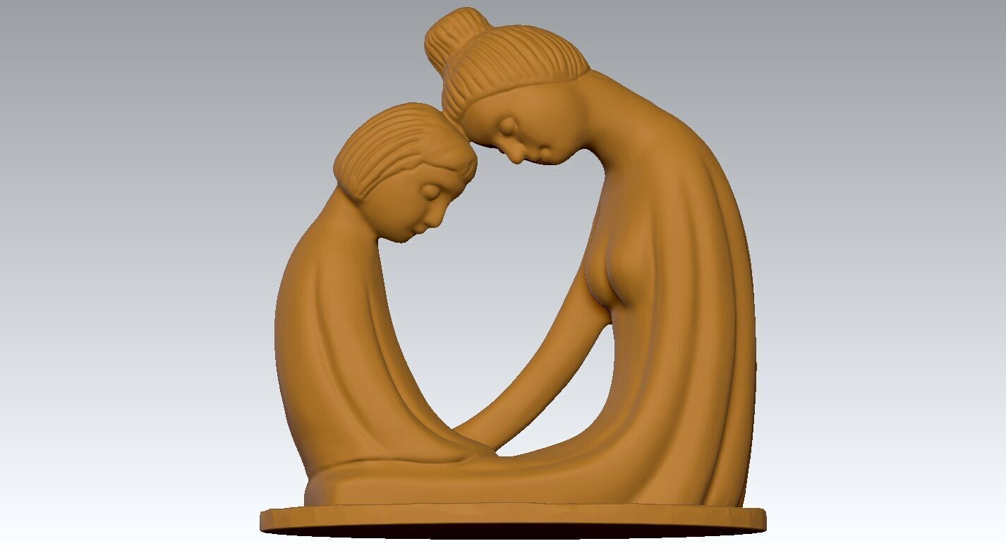 Mother-Daughter- Decor - 3D print 3D print model_1