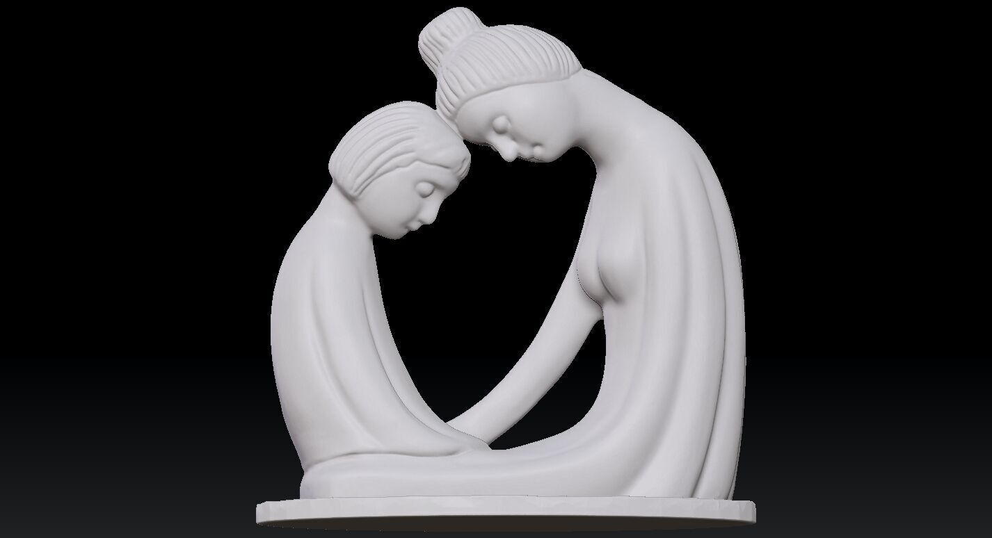 Mother-Daughter- Decor - 3D print 3D print model_2