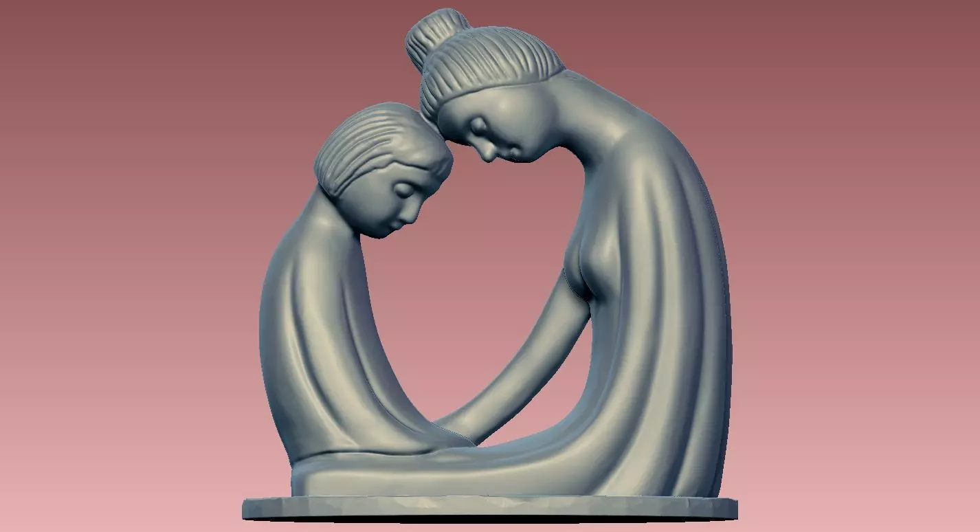 Mother-Daughter- Decor - 3D print 3D print model_0