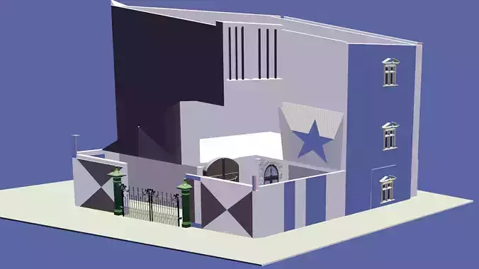 Modern Stylish House 3D Model