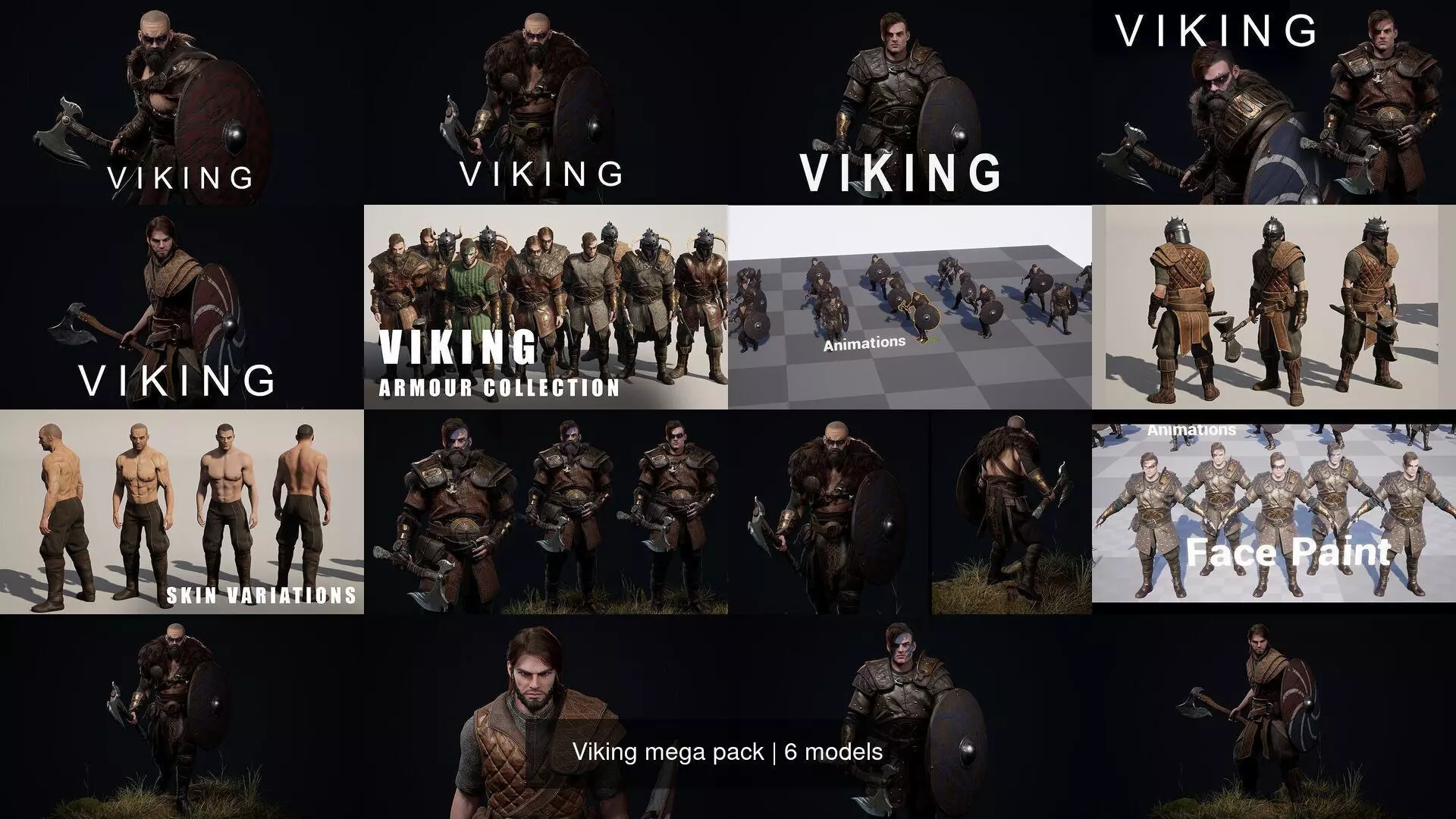 Viking mega pack 3D Model Collection_7