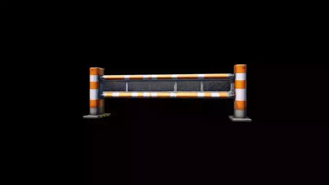 3d High Resolution Road Safety Of Driving Traffic Barrier