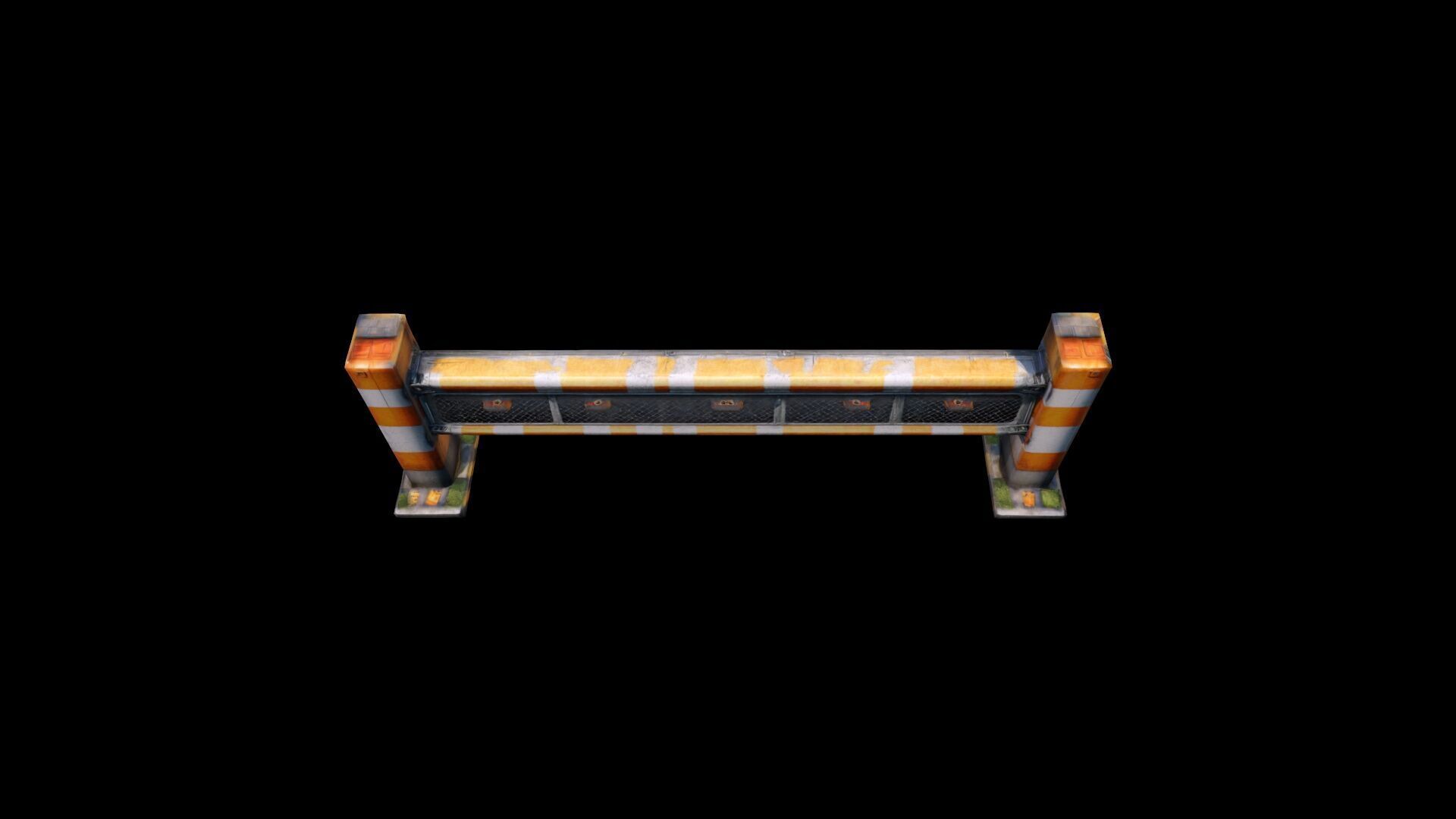 3d High Resolution Road Safety Of Driving Traffic Barrier 3D model_2