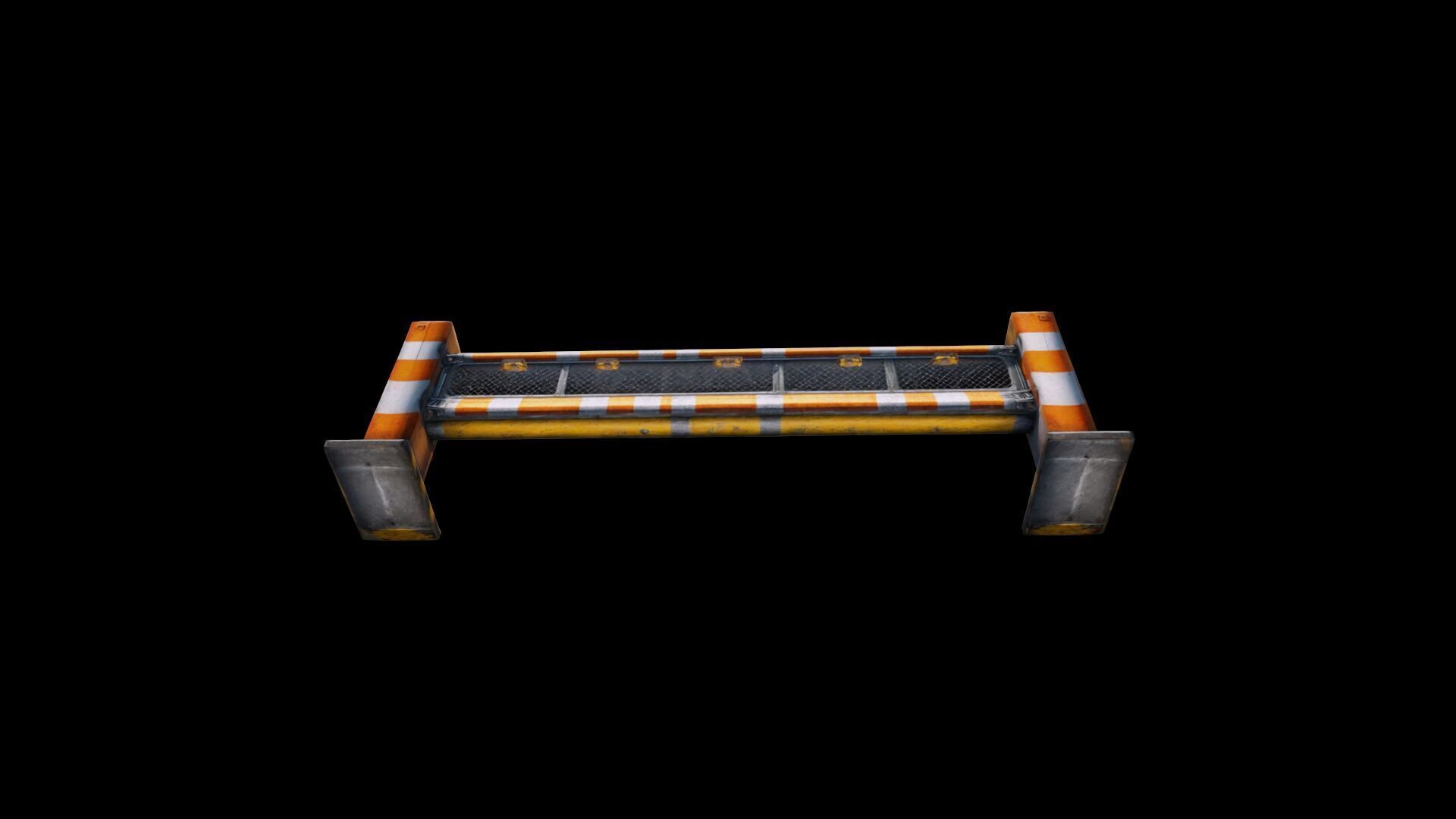 3d High Resolution Road Safety Of Driving Traffic Barrier 3D model_5