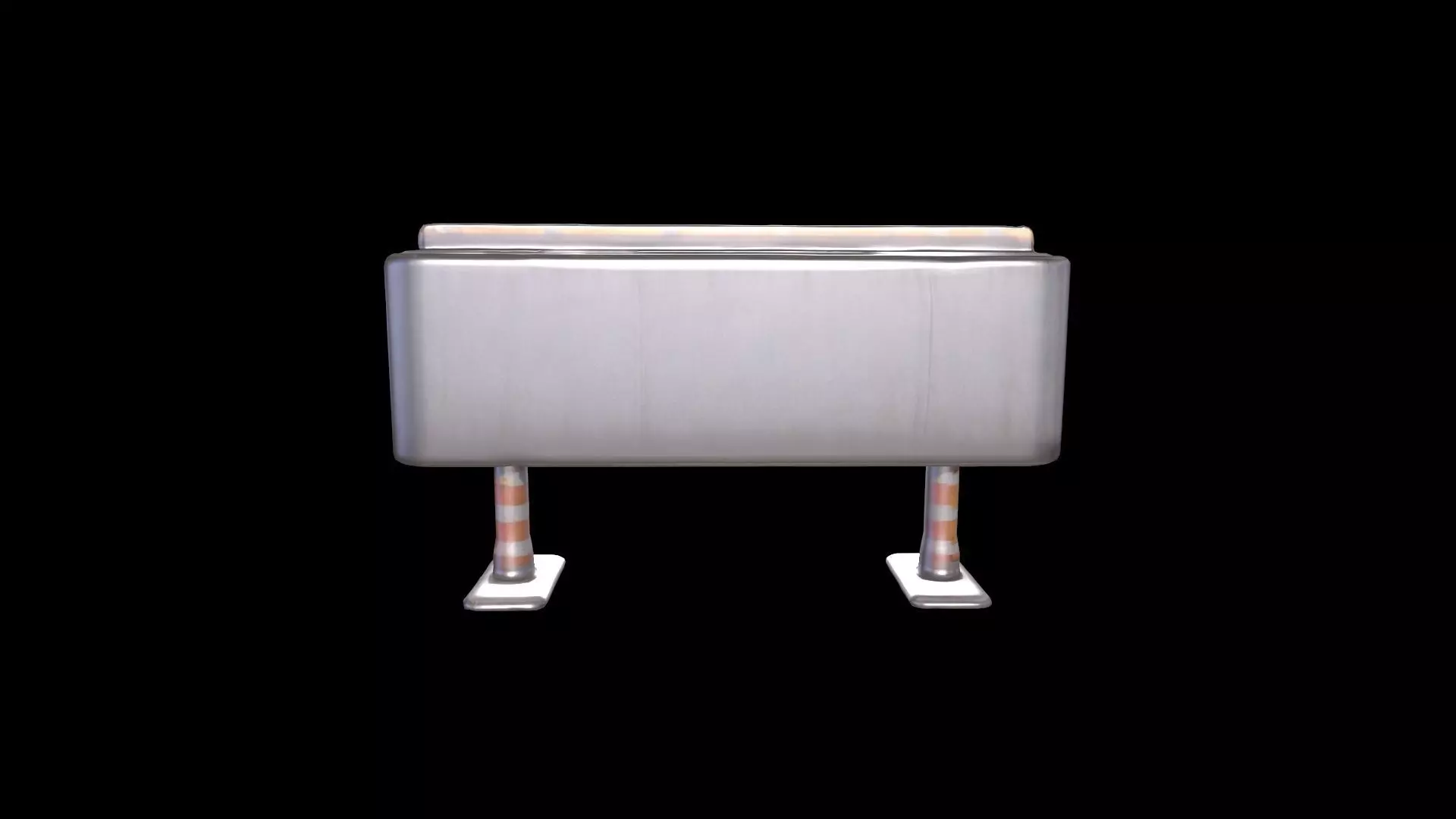 3d High Resolution Road Safety Of Driving Traffic Barrier 3D model