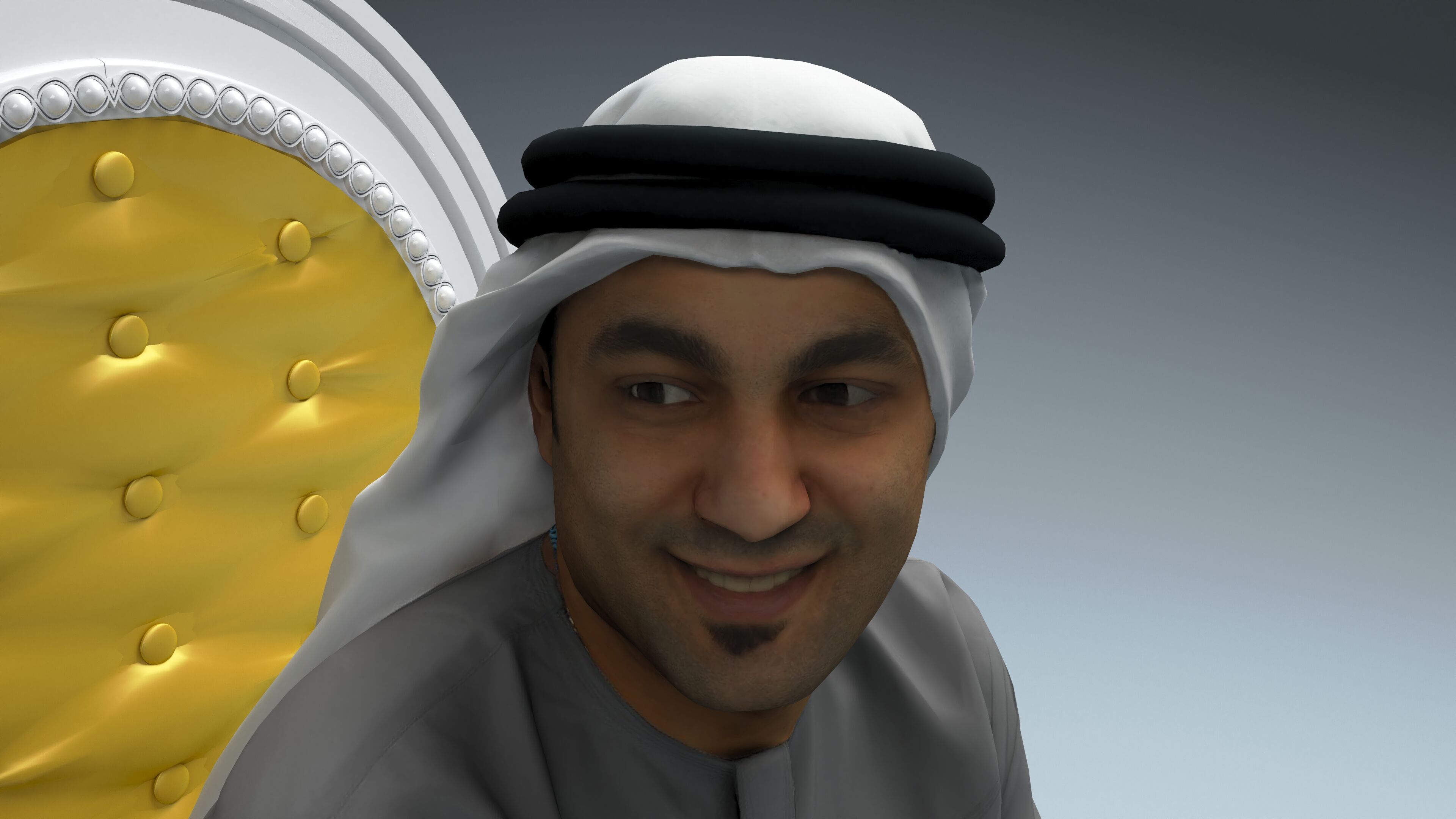 Arap Sultan 2 - 4K 3D model_7