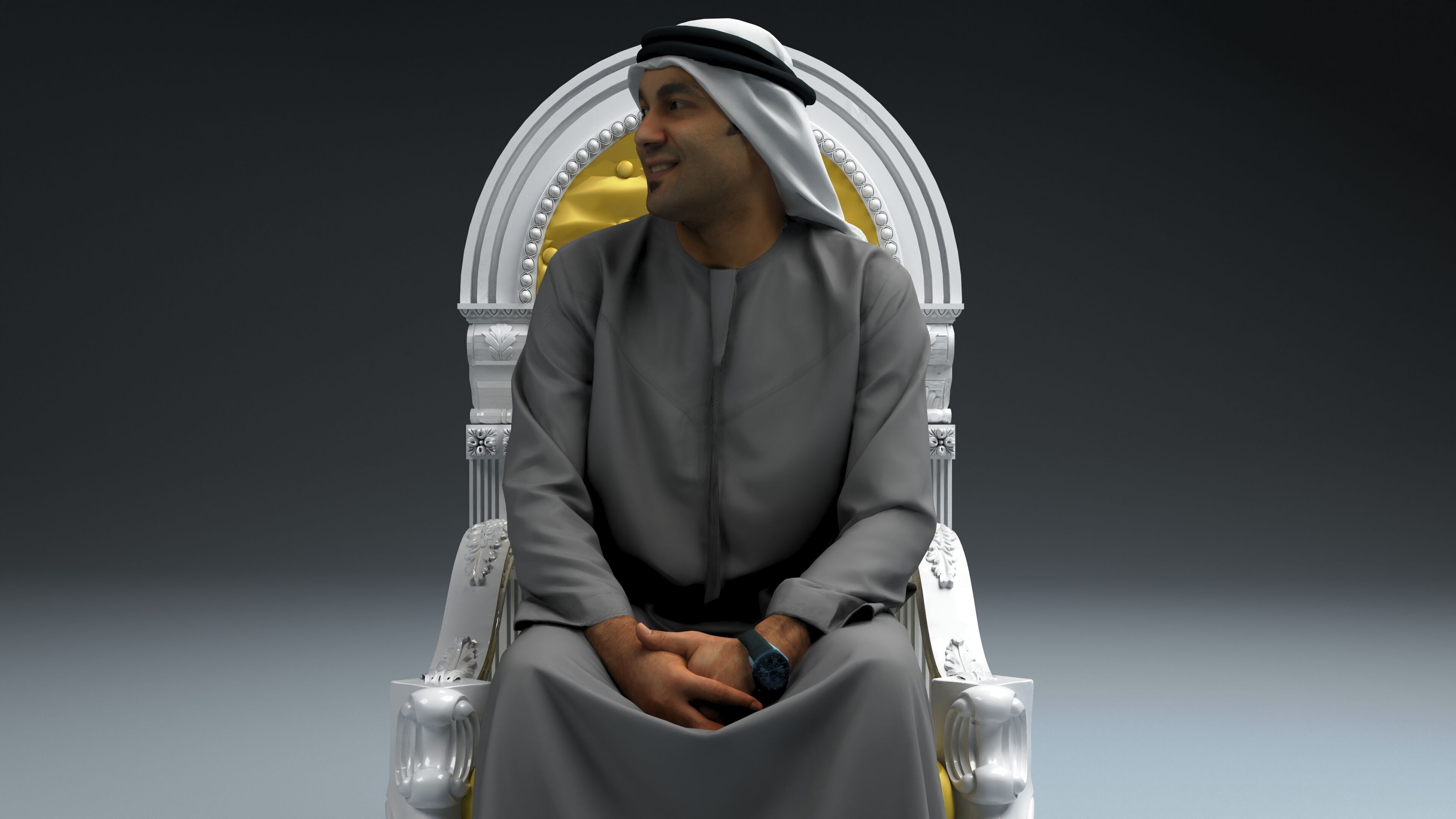 Arap Sultan 2 - 4K 3D model_4