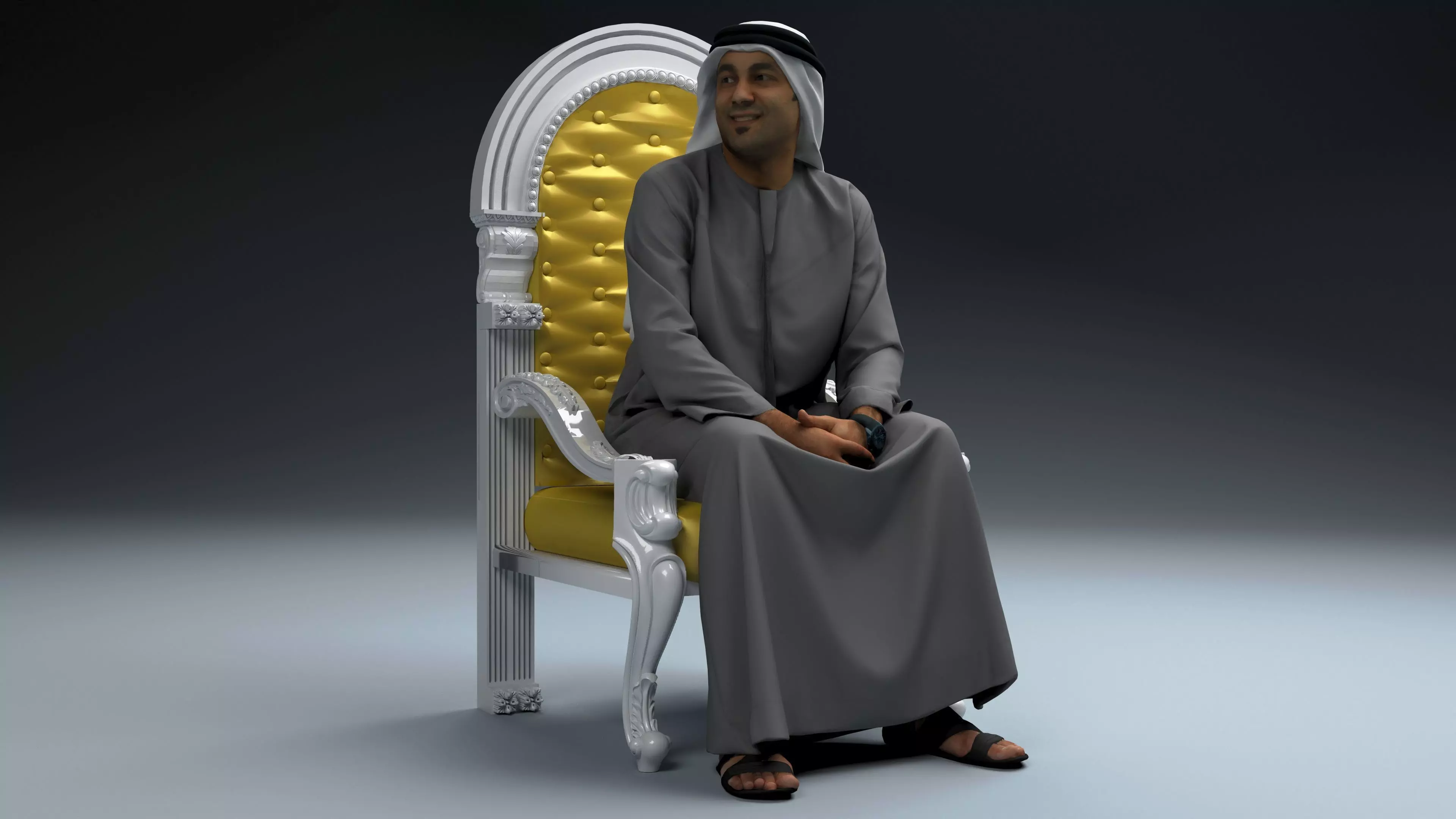 Arab Sultan 2 3D model