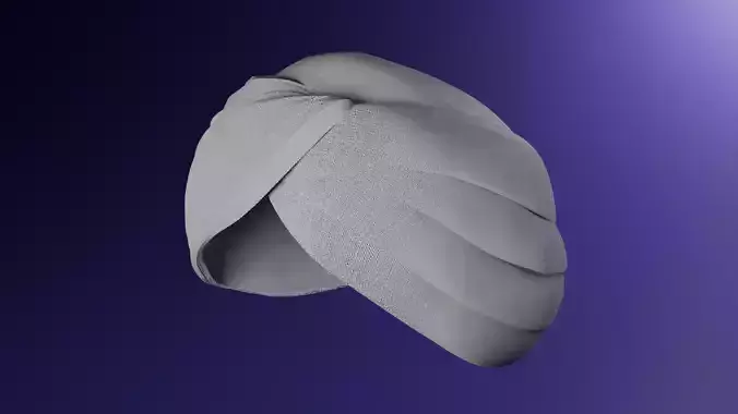sikh turban Low-poly 3D model