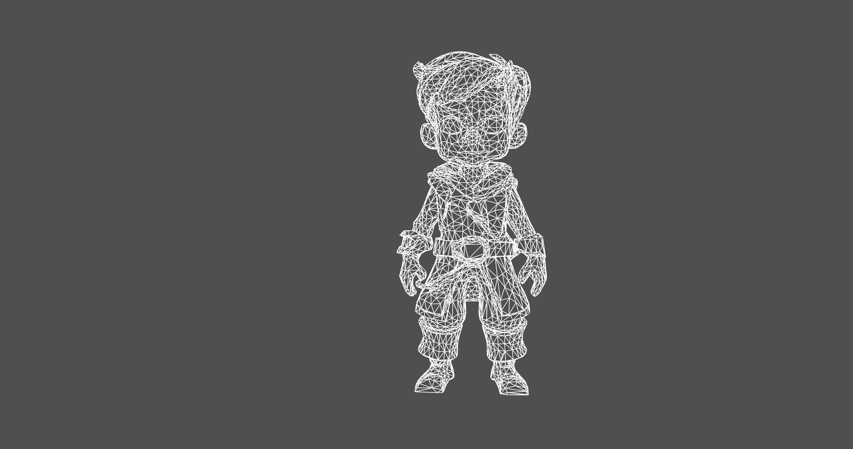 Stylized Adventure Hero 3D Character Model 3D model_6