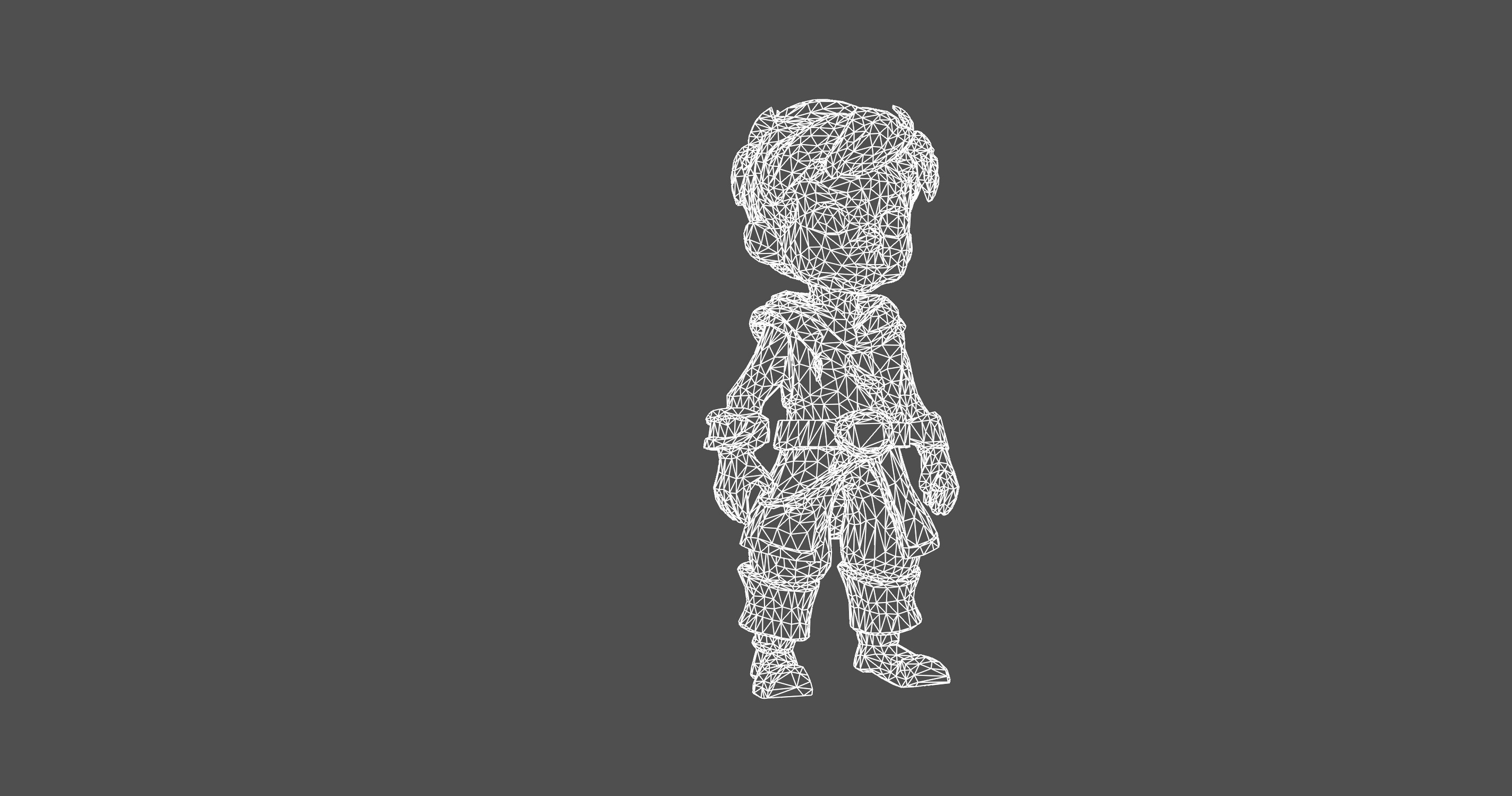 Stylized Adventure Hero 3D Character Model 3D model_11
