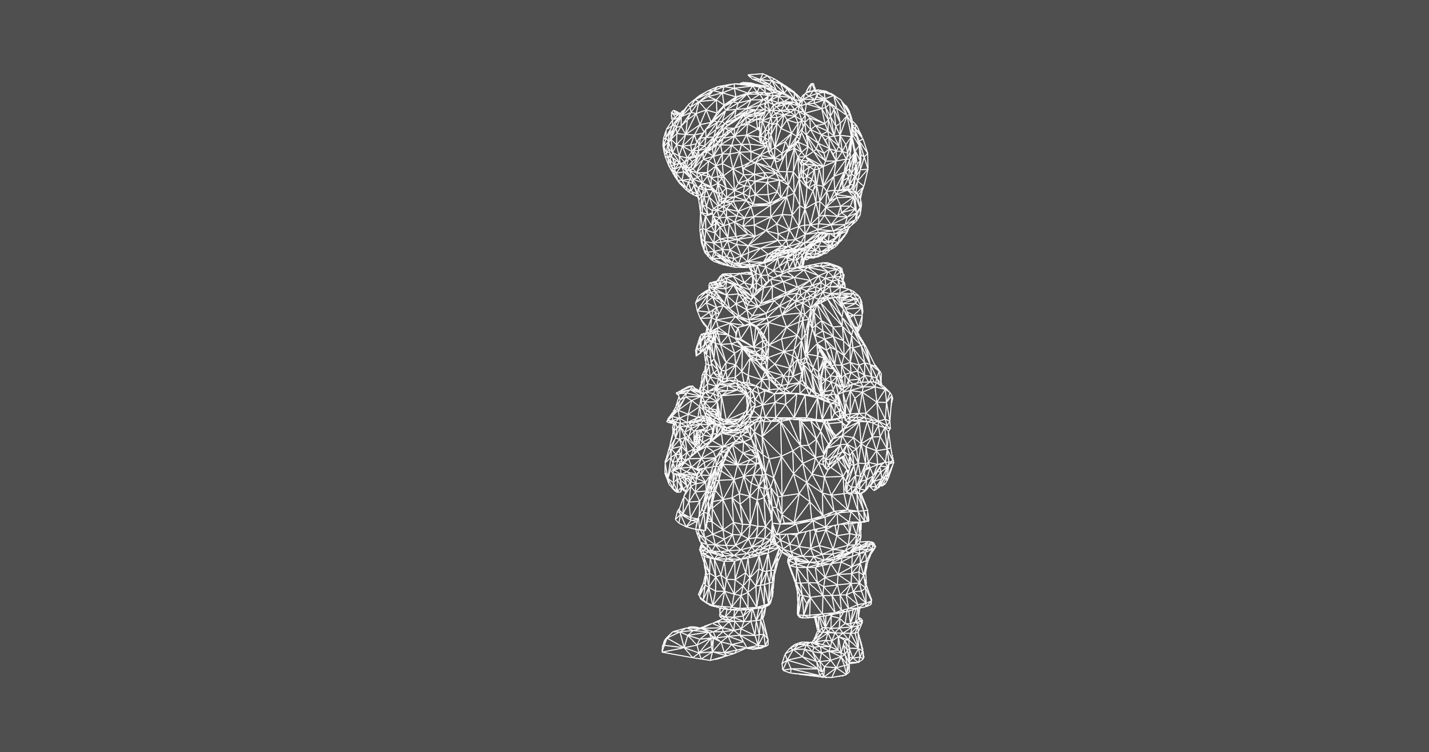 Stylized Adventure Hero 3D Character Model 3D model_10