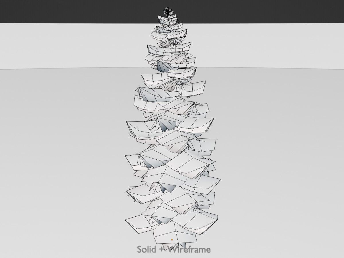 Spruce summer solitary 31000mm version 1 Low-poly 3D model_12