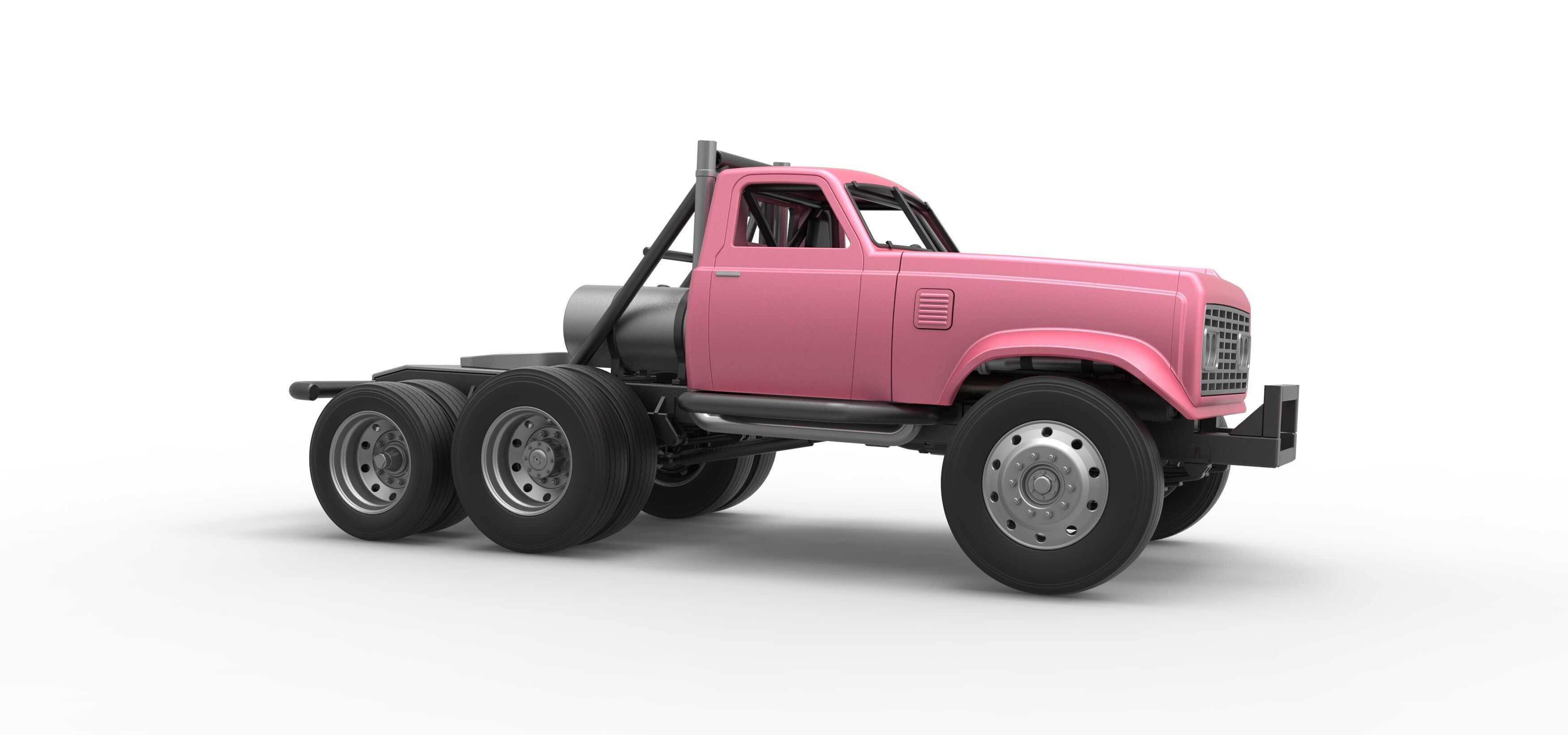 Vintage GATR Racing Semi truck Version 3 Scale 1 to 25 3D print model_25