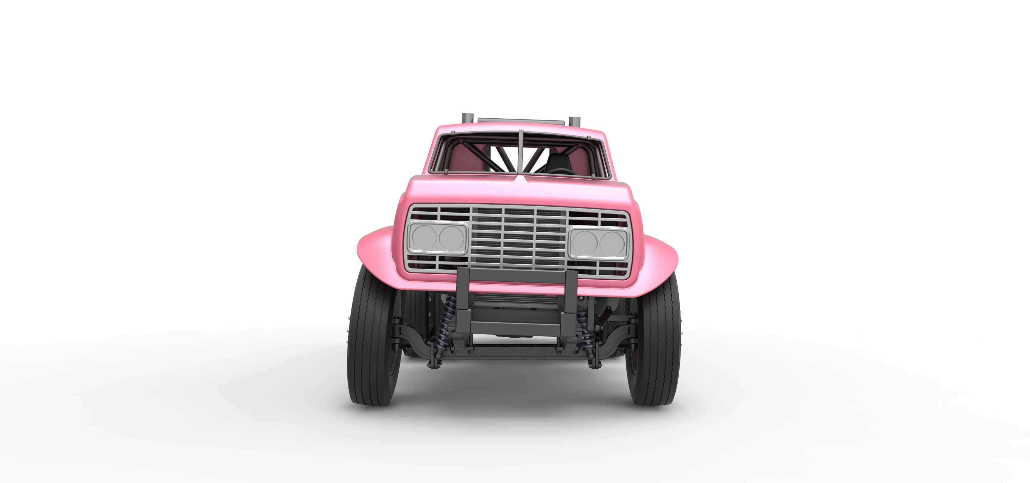 Vintage GATR Racing Semi truck Version 3 Scale 1 to 25 3D print model_7