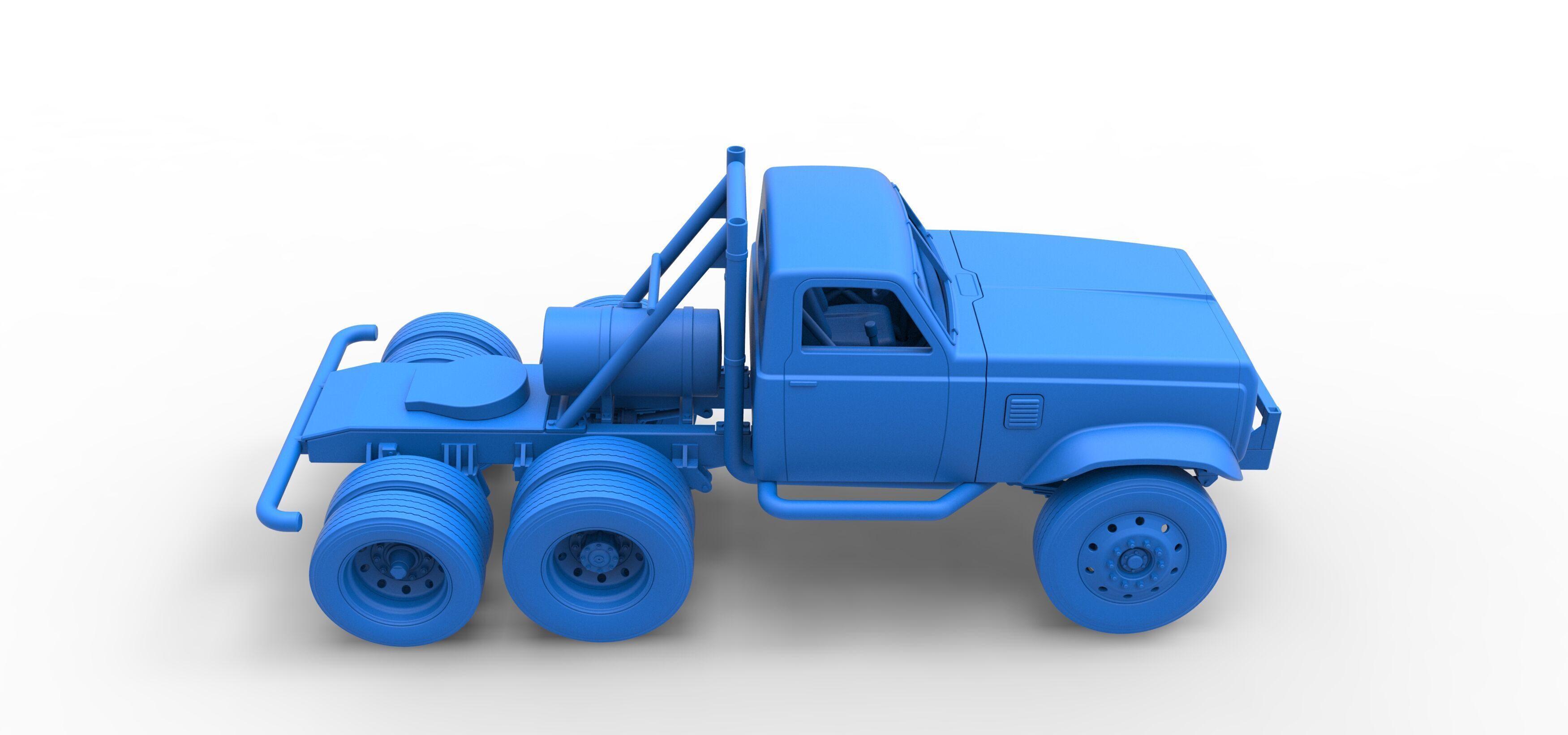 Vintage GATR Racing Semi truck Version 3 Scale 1 to 25 3D print model_59