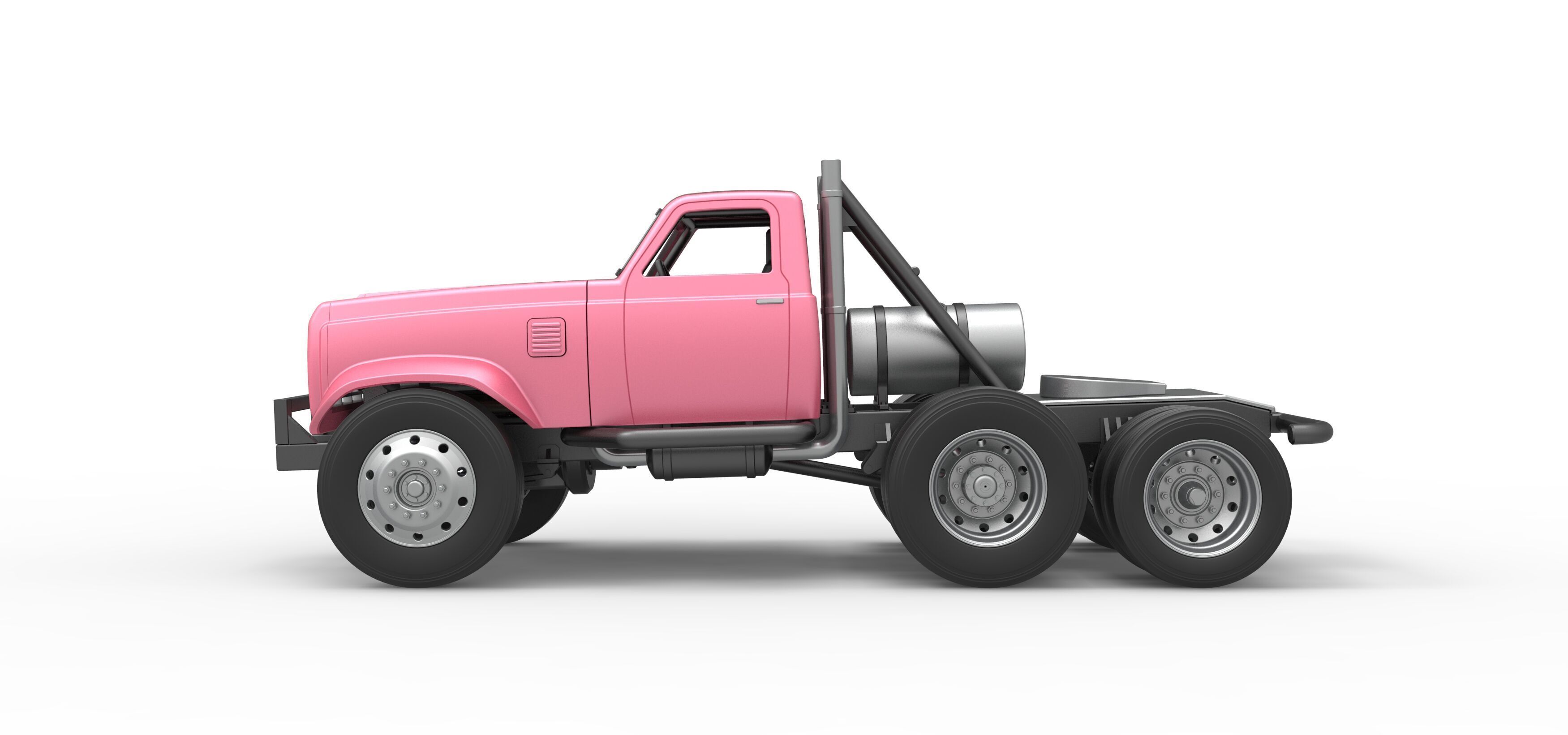 Vintage GATR Racing Semi truck Version 3 Scale 1 to 25 3D print model_9