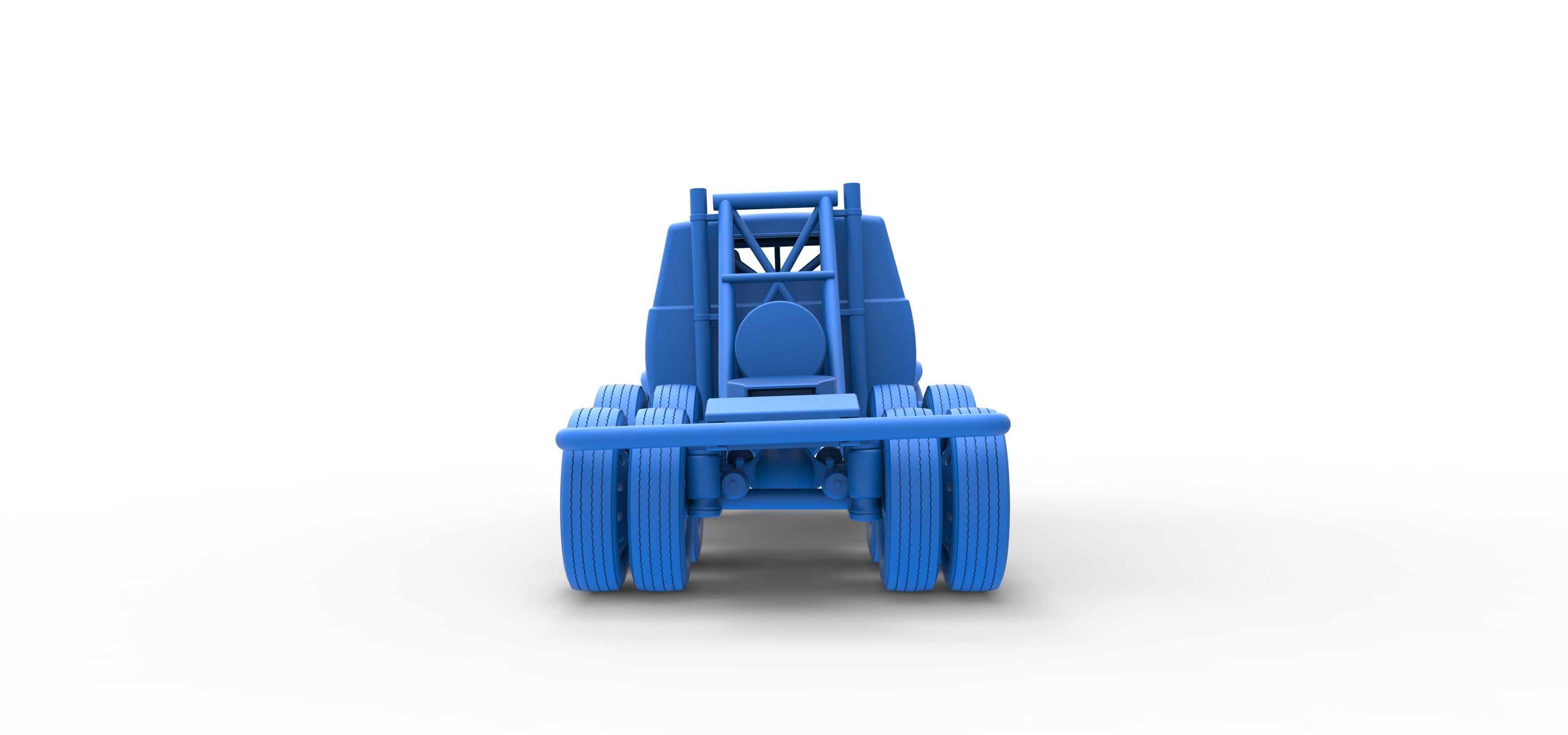 Vintage GATR Racing Semi truck Version 3 Scale 1 to 25 3D print model_52