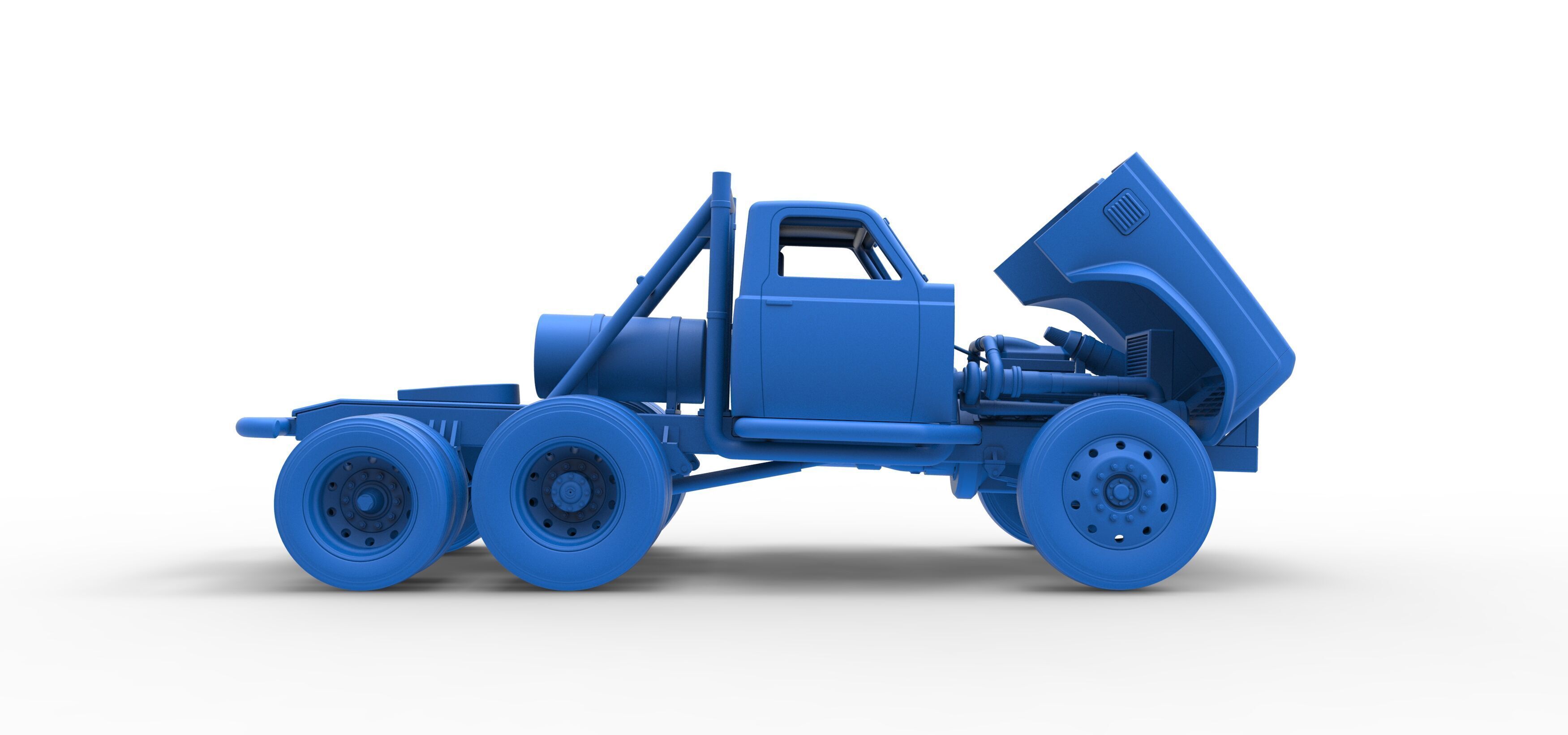 Vintage GATR Racing Semi truck Version 3 Scale 1 to 25 3D print model_69