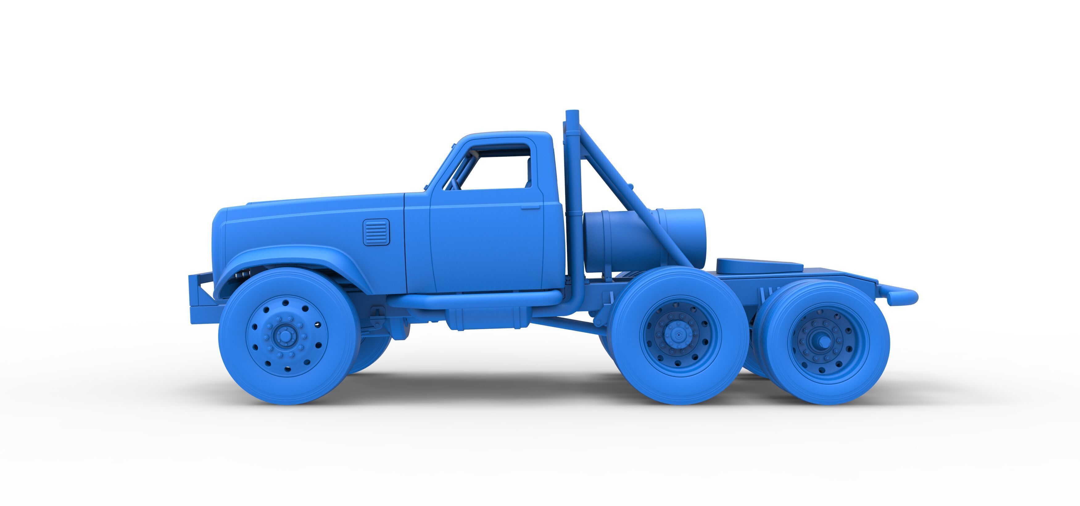 Vintage GATR Racing Semi truck Version 3 Scale 1 to 25 3D print model_45