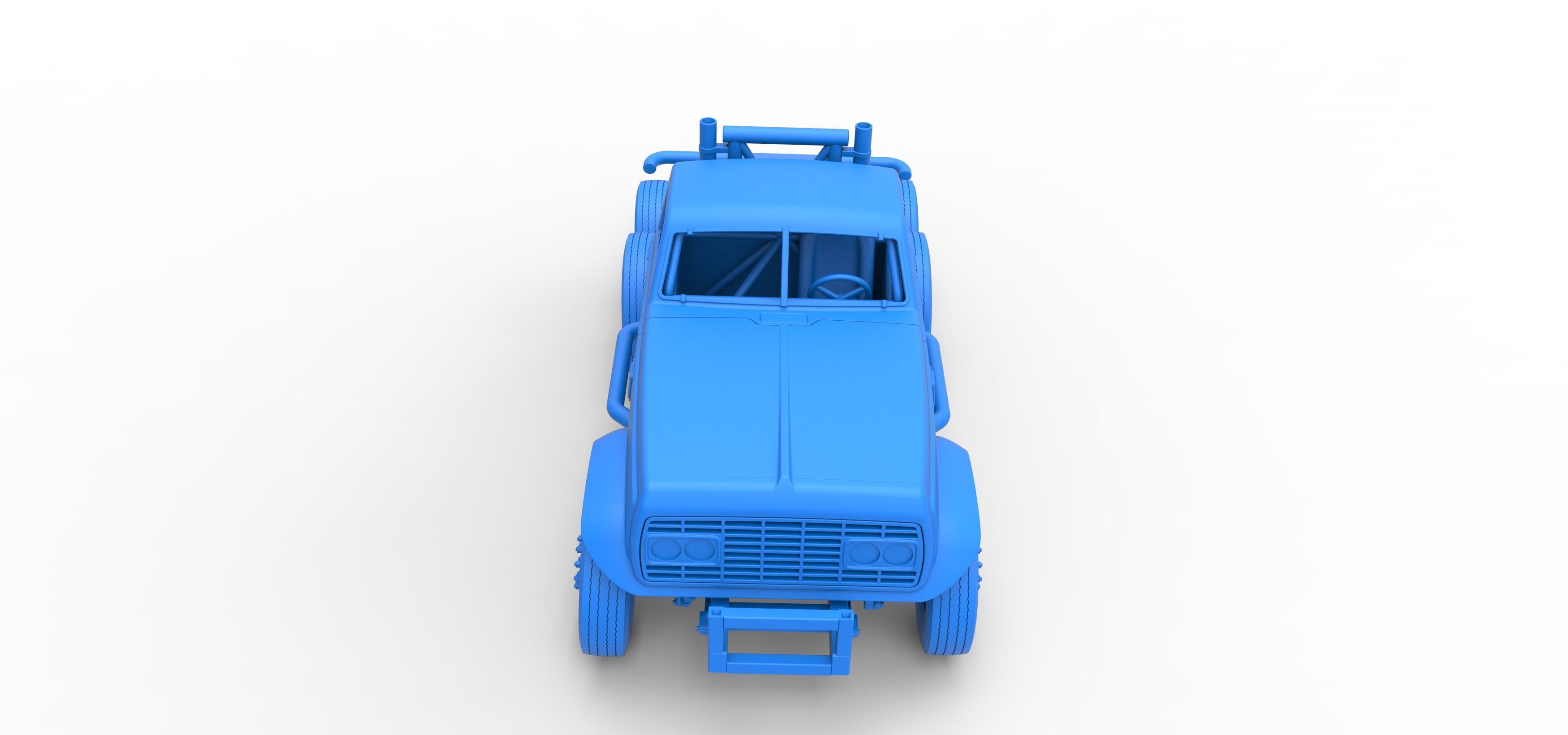 Vintage GATR Racing Semi truck Version 3 Scale 1 to 25 3D print model_44