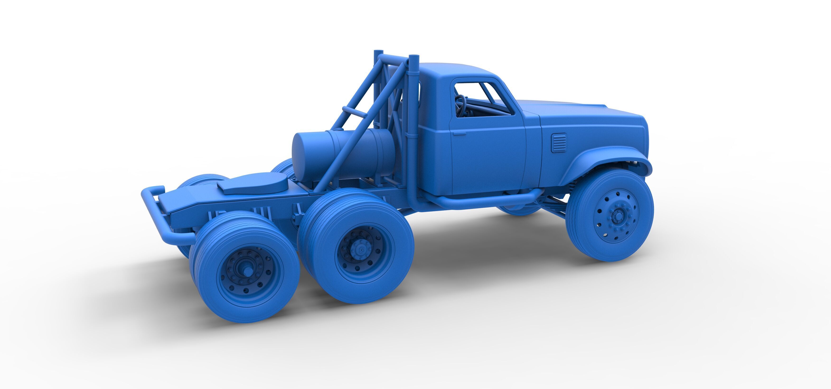 Vintage GATR Racing Semi truck Version 3 Scale 1 to 25 3D print model_56