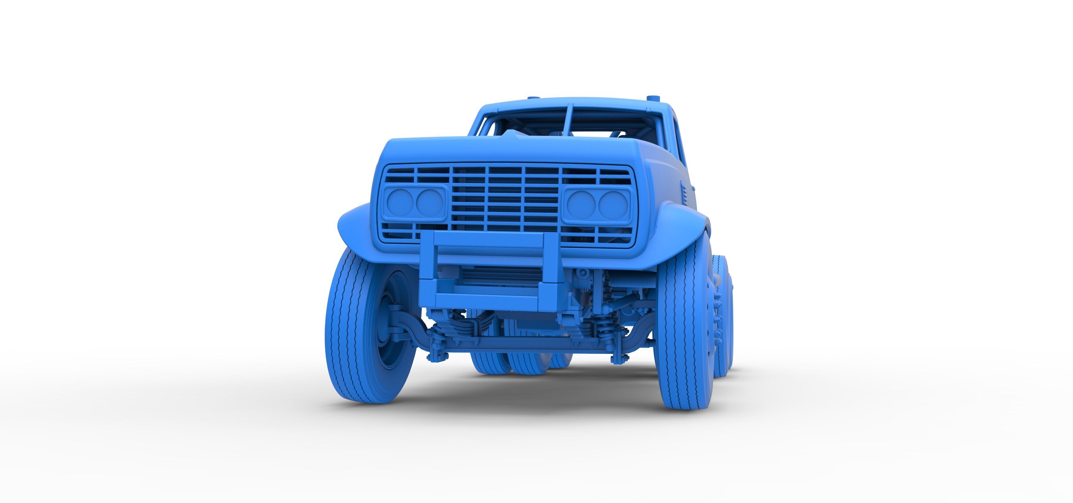 Vintage GATR Racing Semi truck Version 3 Scale 1 to 25 3D print model_42