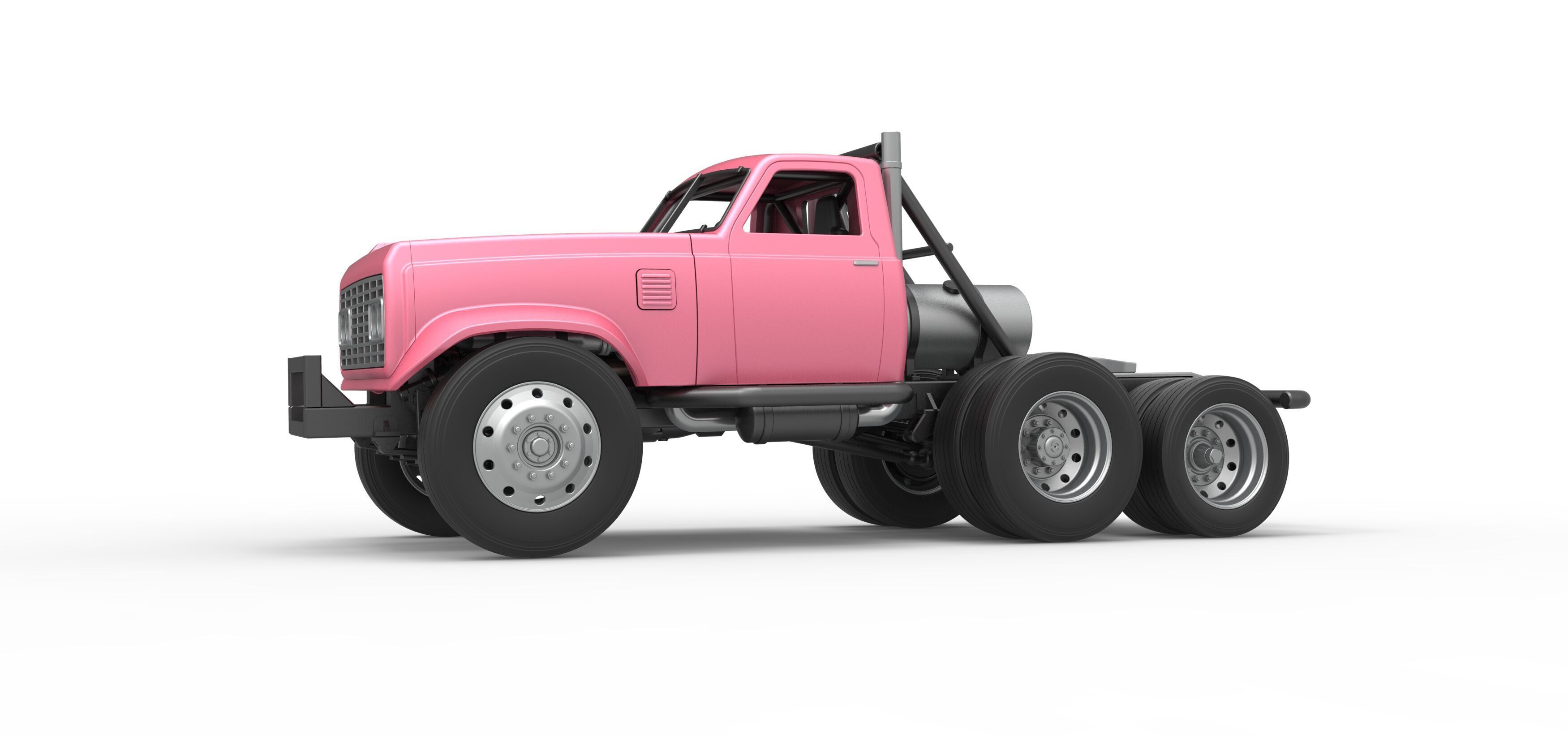 Vintage GATR Racing Semi truck Version 3 Scale 1 to 25 3D print model_2