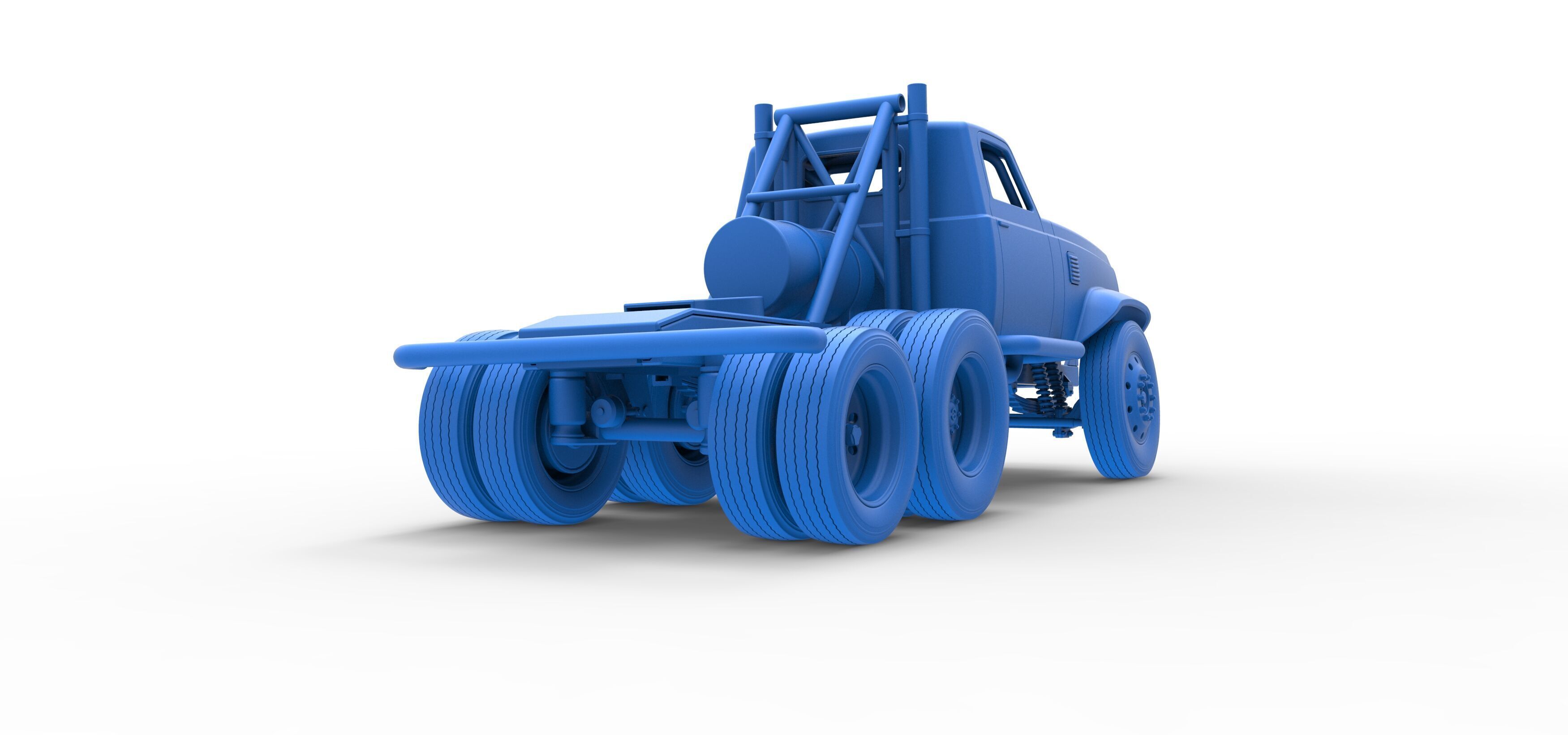 Vintage GATR Racing Semi truck Version 3 Scale 1 to 25 3D print model_55