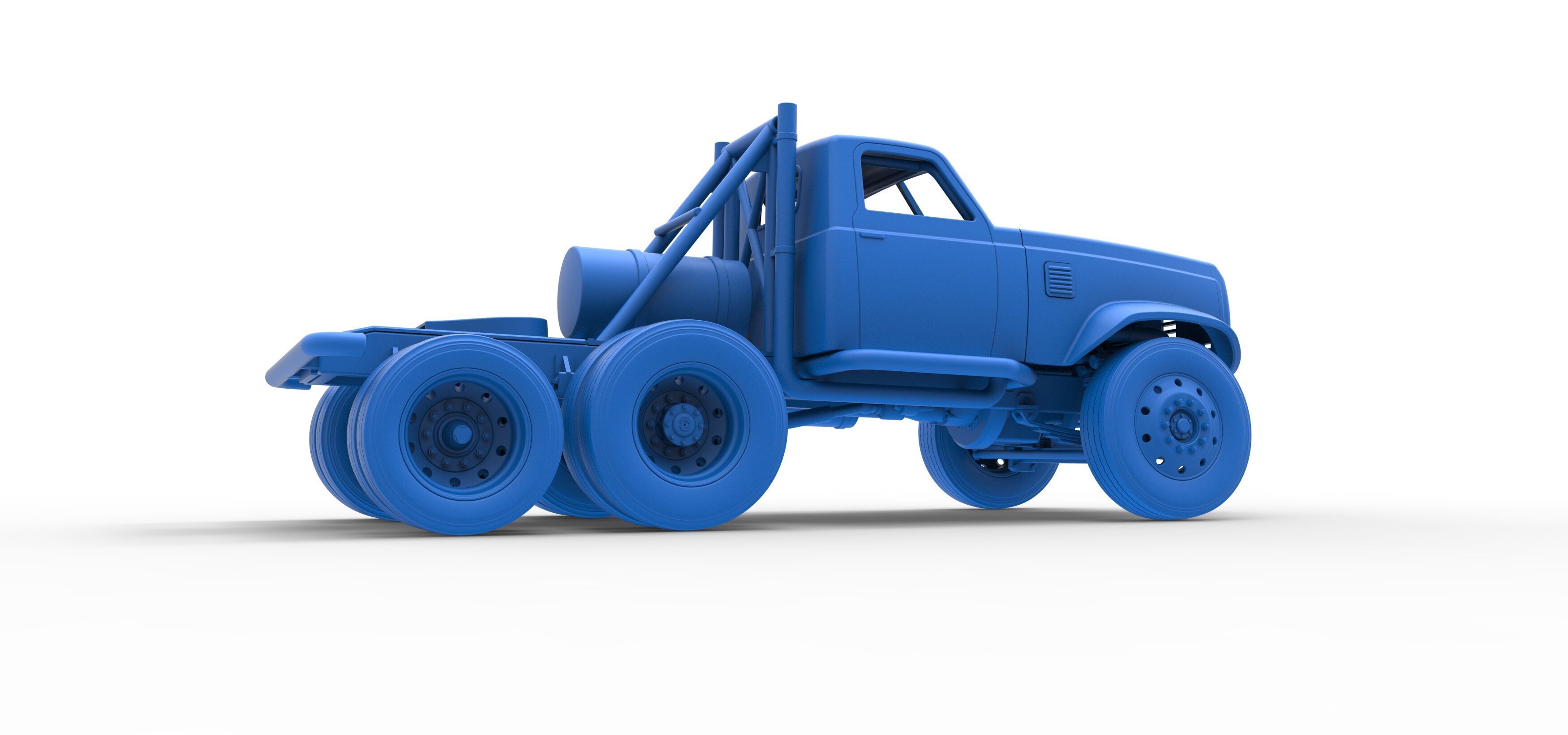 Vintage GATR Racing Semi truck Version 3 Scale 1 to 25 3D print model_57