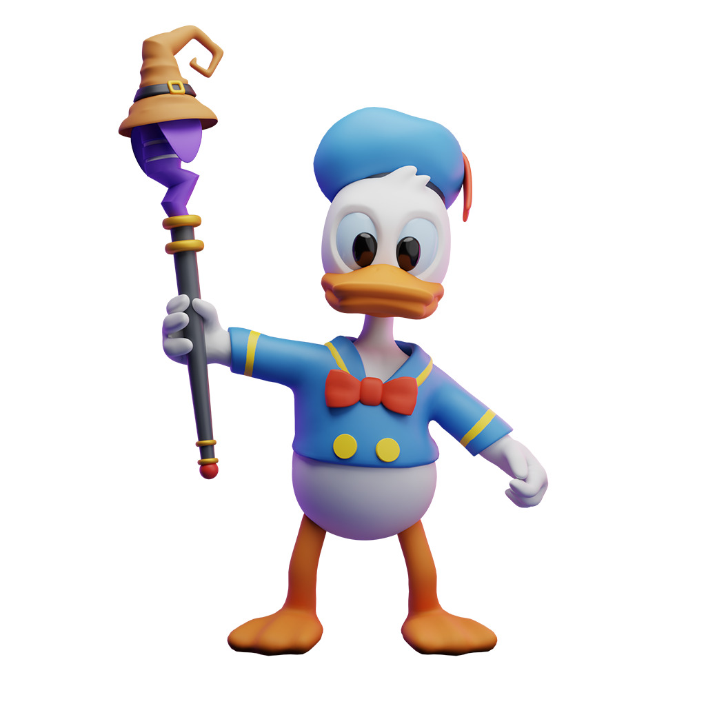 Donald Duck 3D model_1