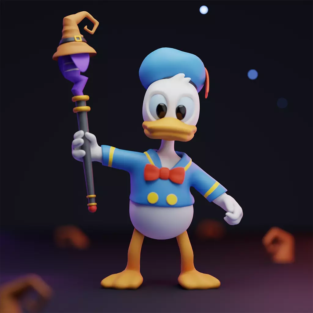 Donald Duck 3D model_0