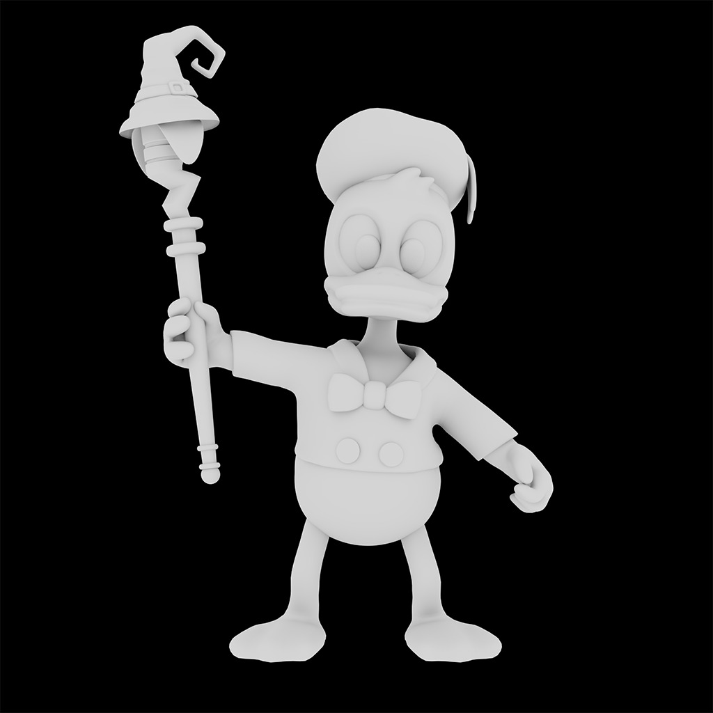 Donald Duck 3D model_2