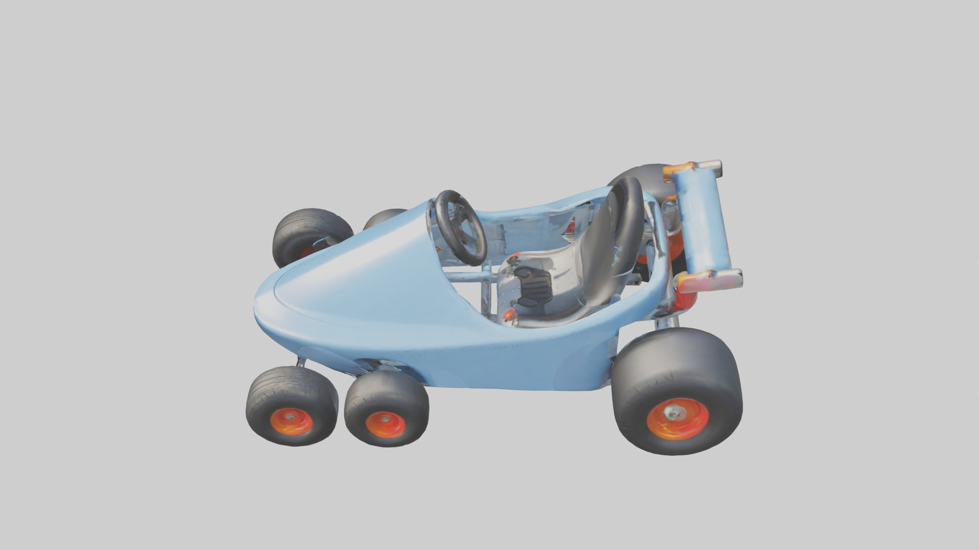 Cartoon GoKart model 3D model_17