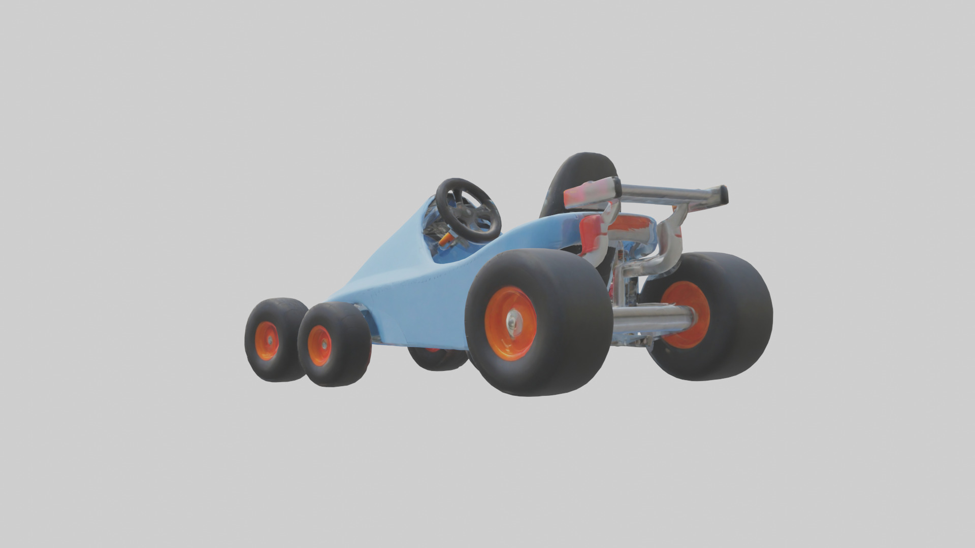 Cartoon GoKart model 3D model_1