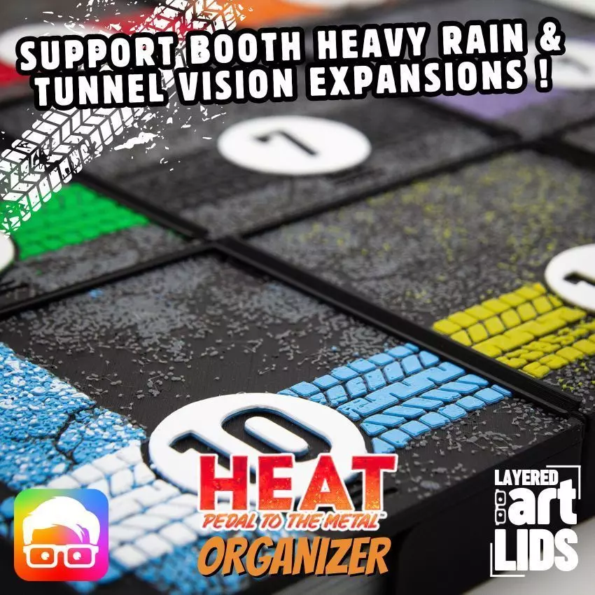 HEAT PEDAL TO THE METAL ORGANIZER HEAVY RAIN AND TUNNEL VISION 3D print model