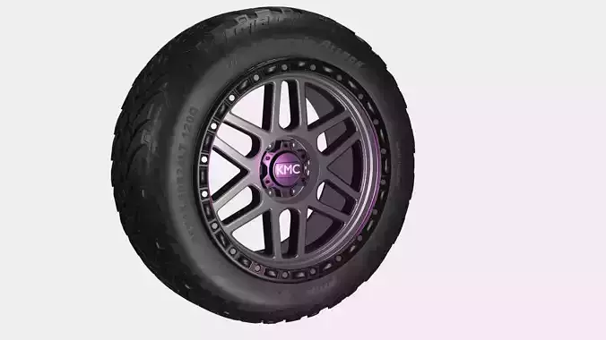 MESA KMC OFF-ROAD WHEEL Low-poly 3D model