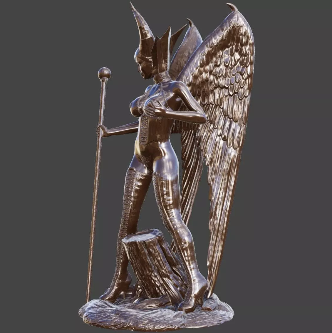 Maleficent 3D print model