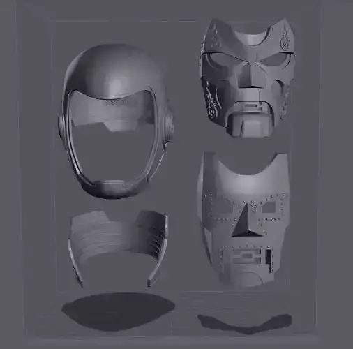 Cosplay mask casque docteur doom fatalis taille reel doomsday