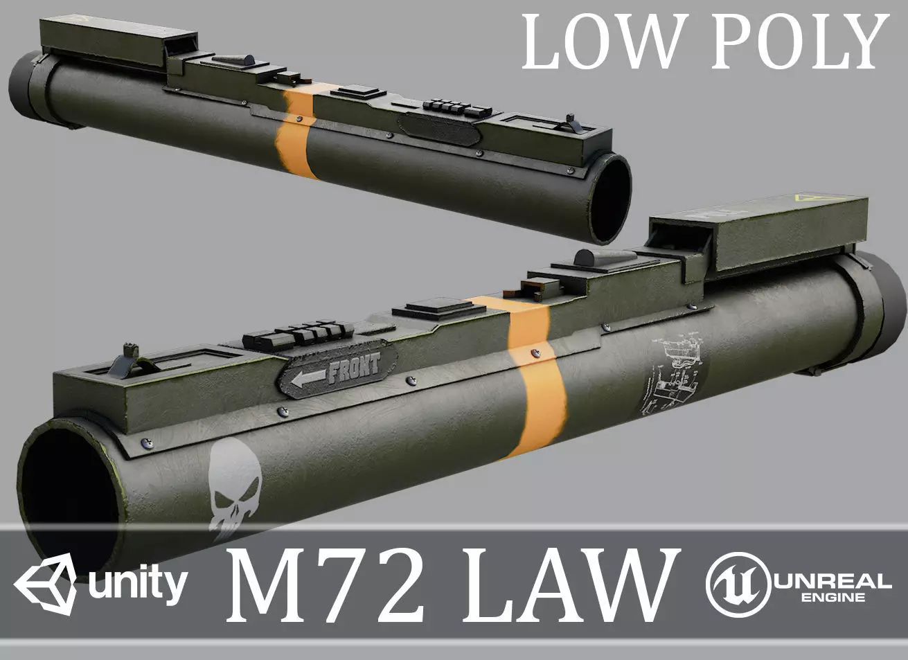 M72A7 LAW - Game-Ready PBR 3D Model Low-poly 3D model