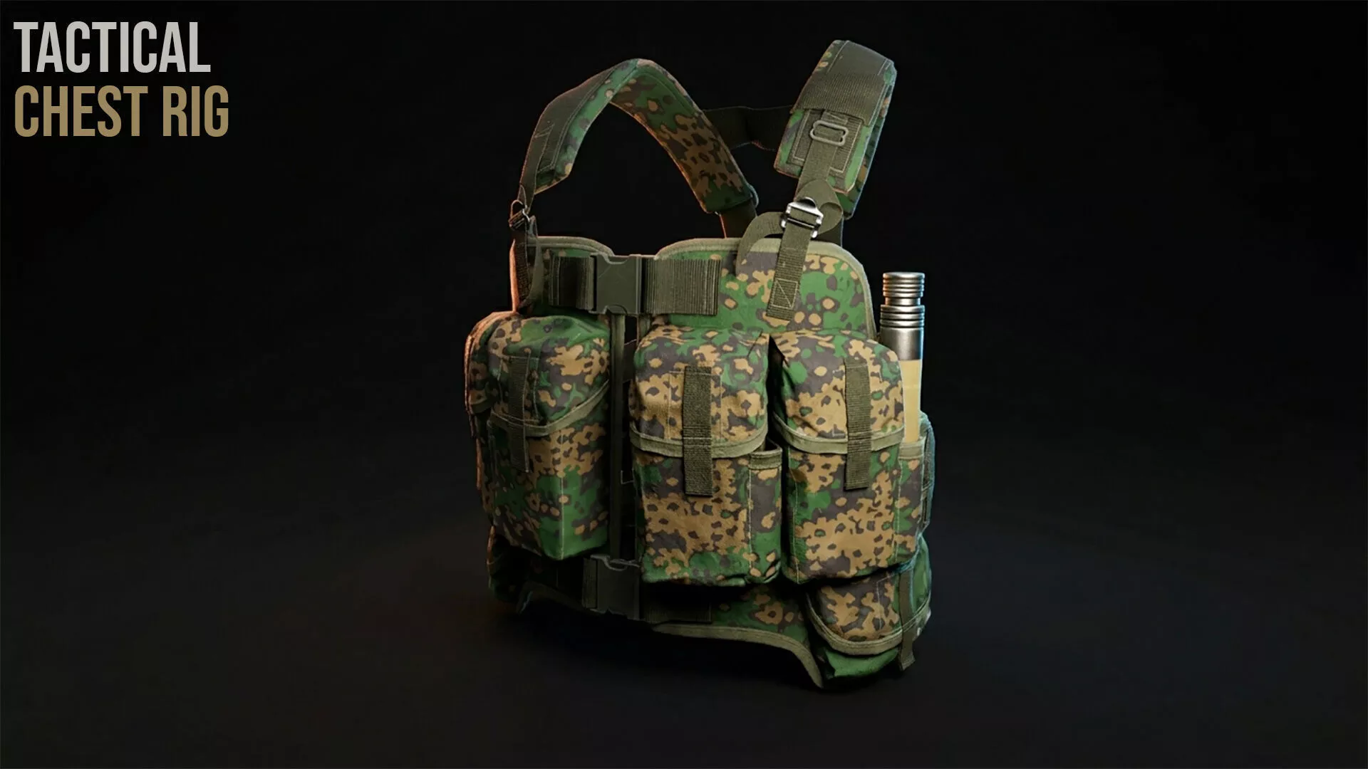 3d Basic Chest Rig 3D model Tactical Chest Rig VR / AR / low-poly | CGTrader