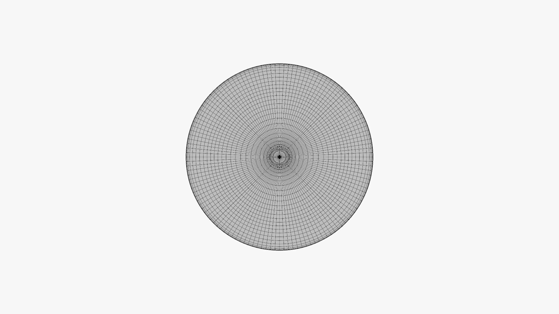 Basic Pin Badge - Geometry Only No Textures No Materials 3D model_5