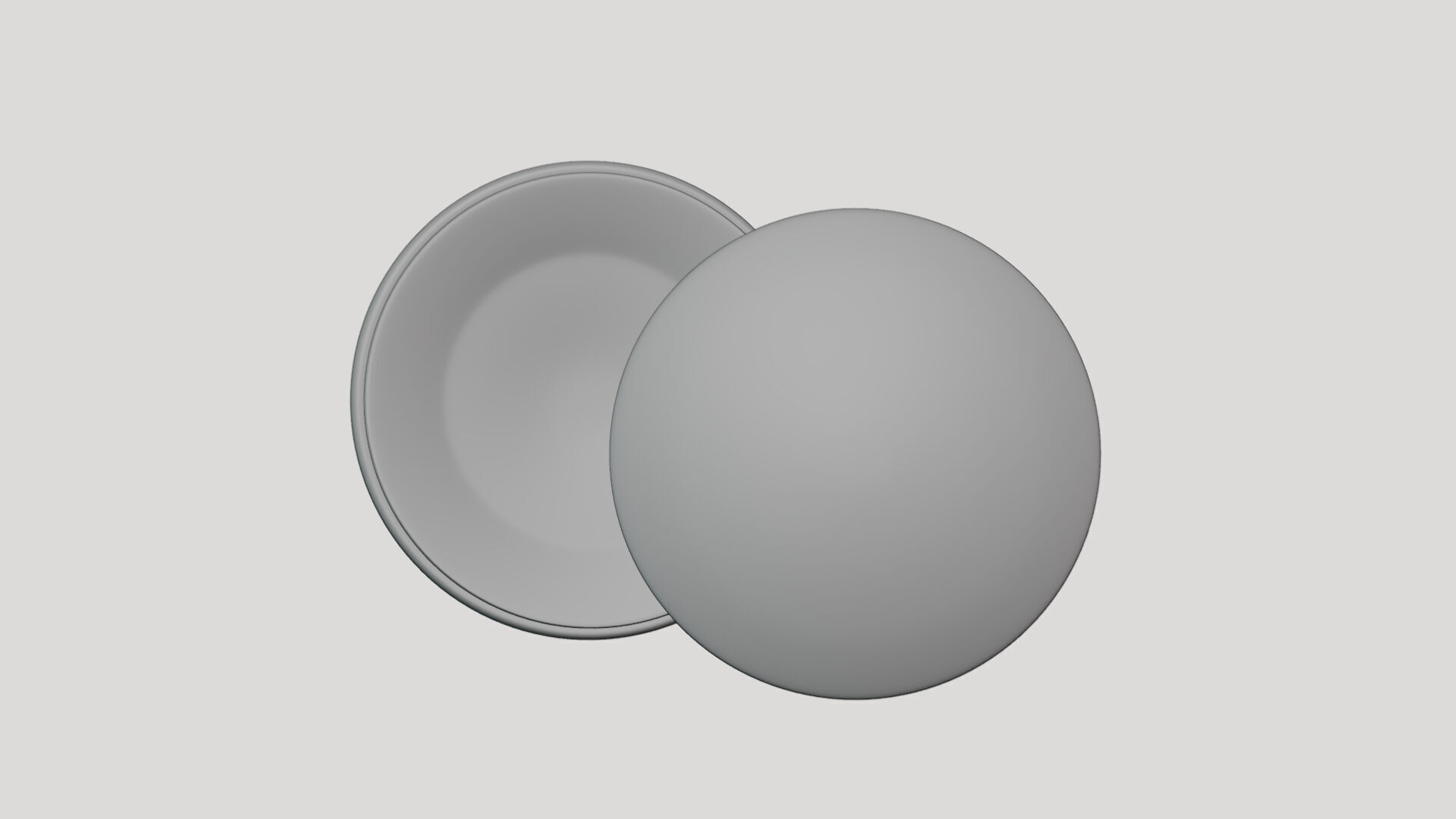 Basic Pin Badge - Geometry Only No Textures No Materials 3D model_3