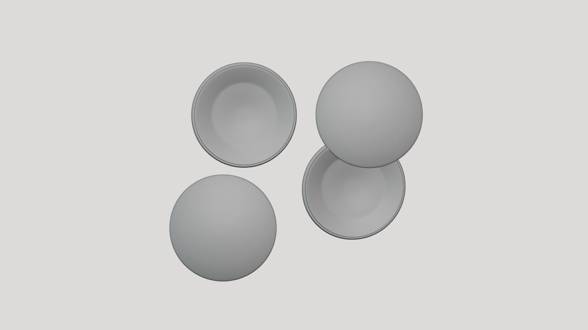 Basic Pin Badge - Geometry Only No Textures No Materials 3D model_4