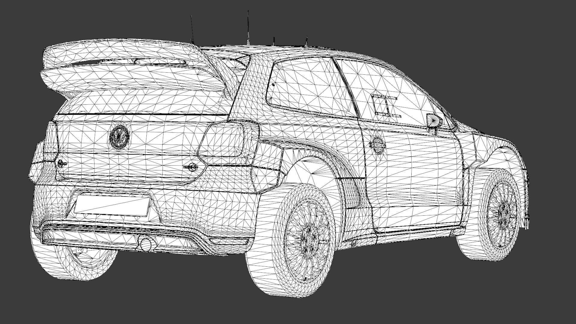  Volkswagen Polo R WRC 3D Model  High-Quality Detailed Design Low-poly 3D model_18
