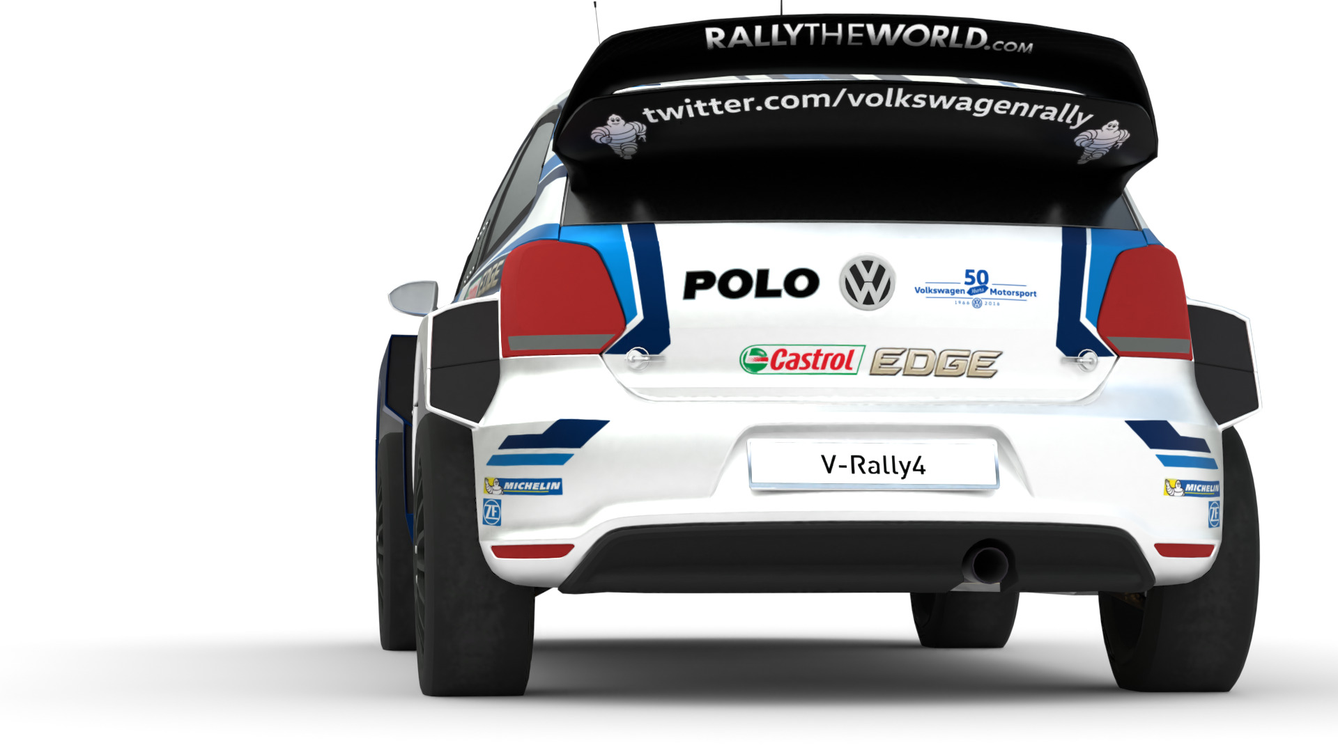  Volkswagen Polo R WRC 3D Model  High-Quality Detailed Design Low-poly 3D model_9