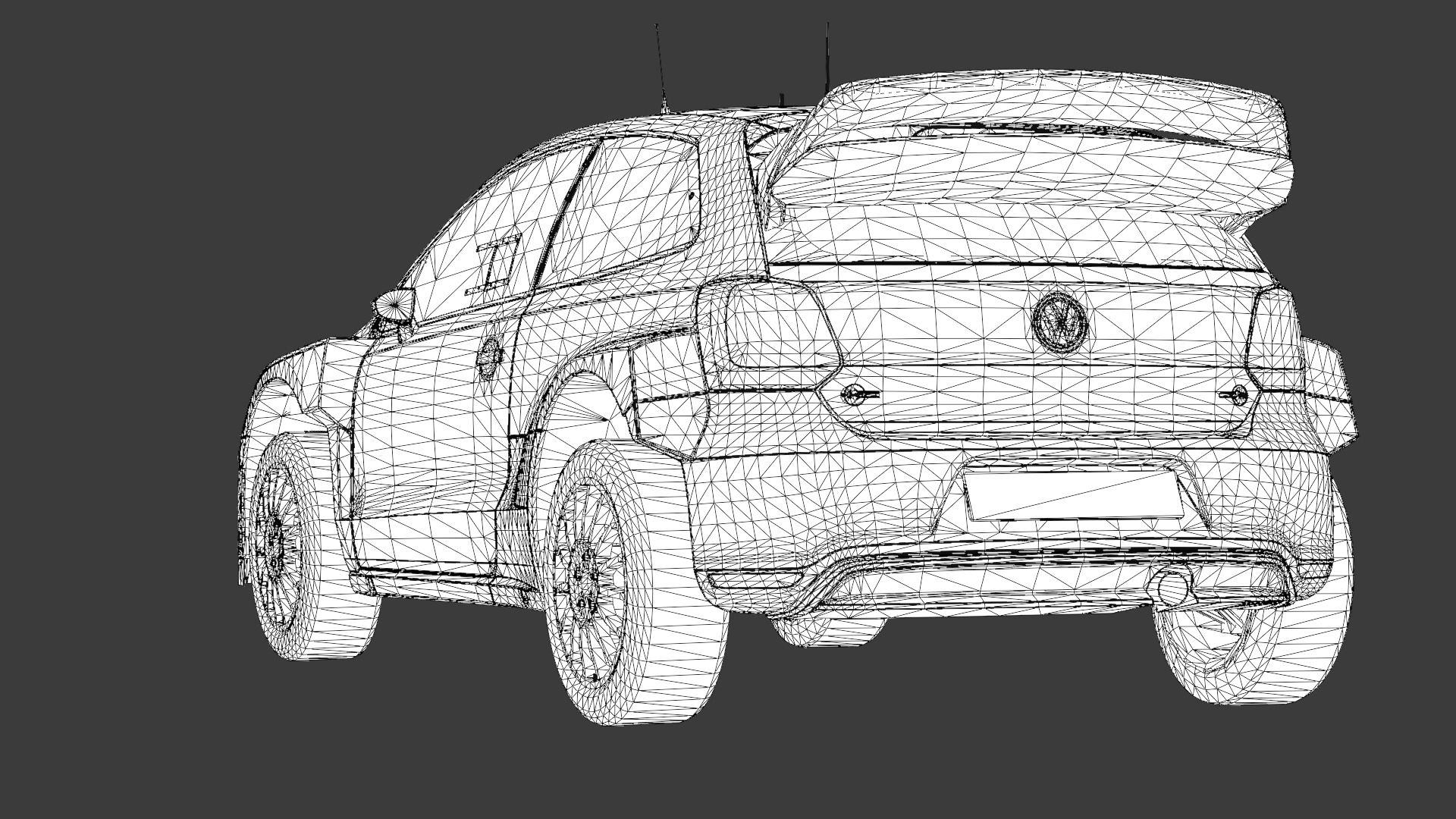  Volkswagen Polo R WRC 3D Model  High-Quality Detailed Design Low-poly 3D model_17