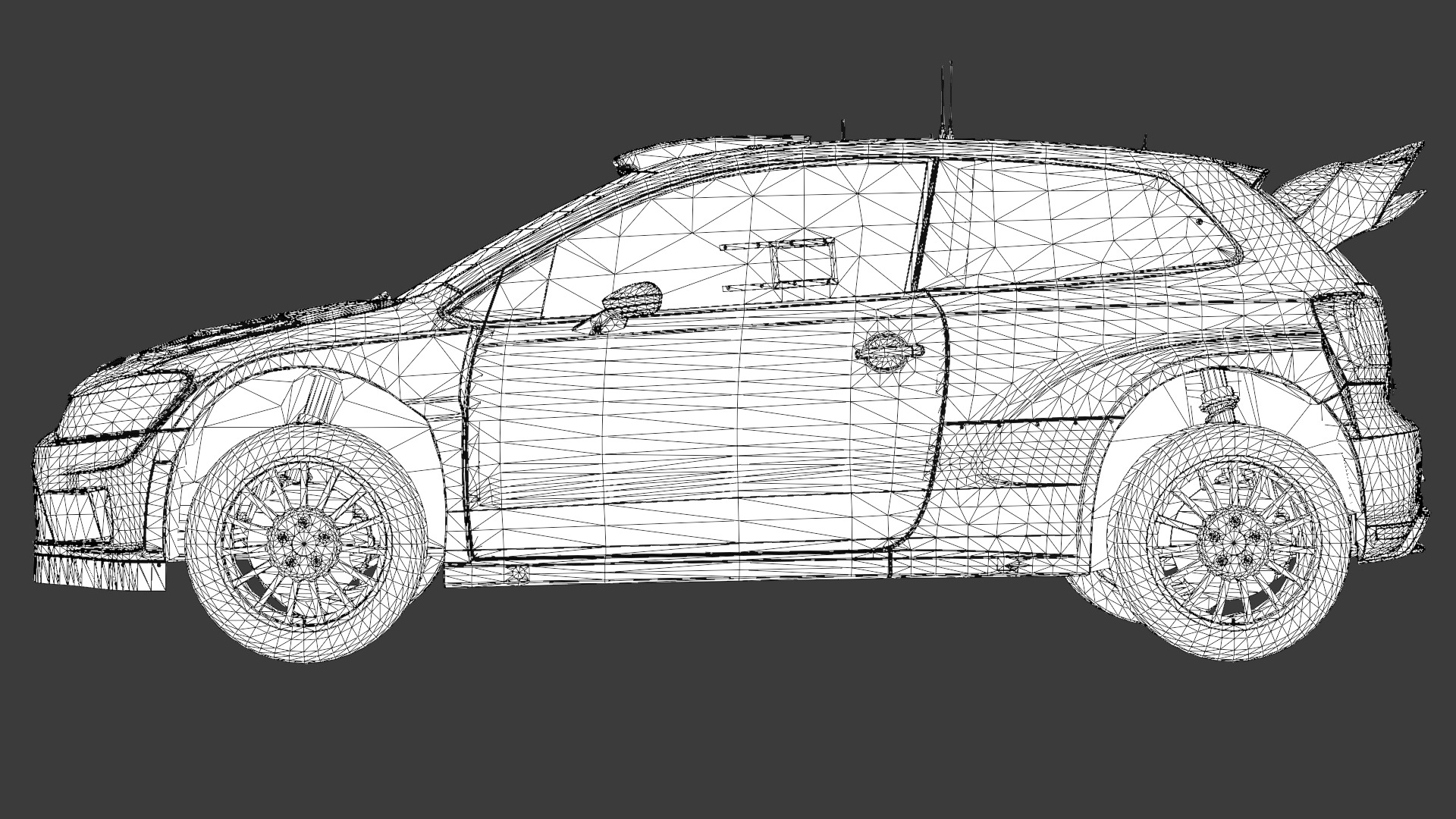  Volkswagen Polo R WRC 3D Model  High-Quality Detailed Design Low-poly 3D model_16